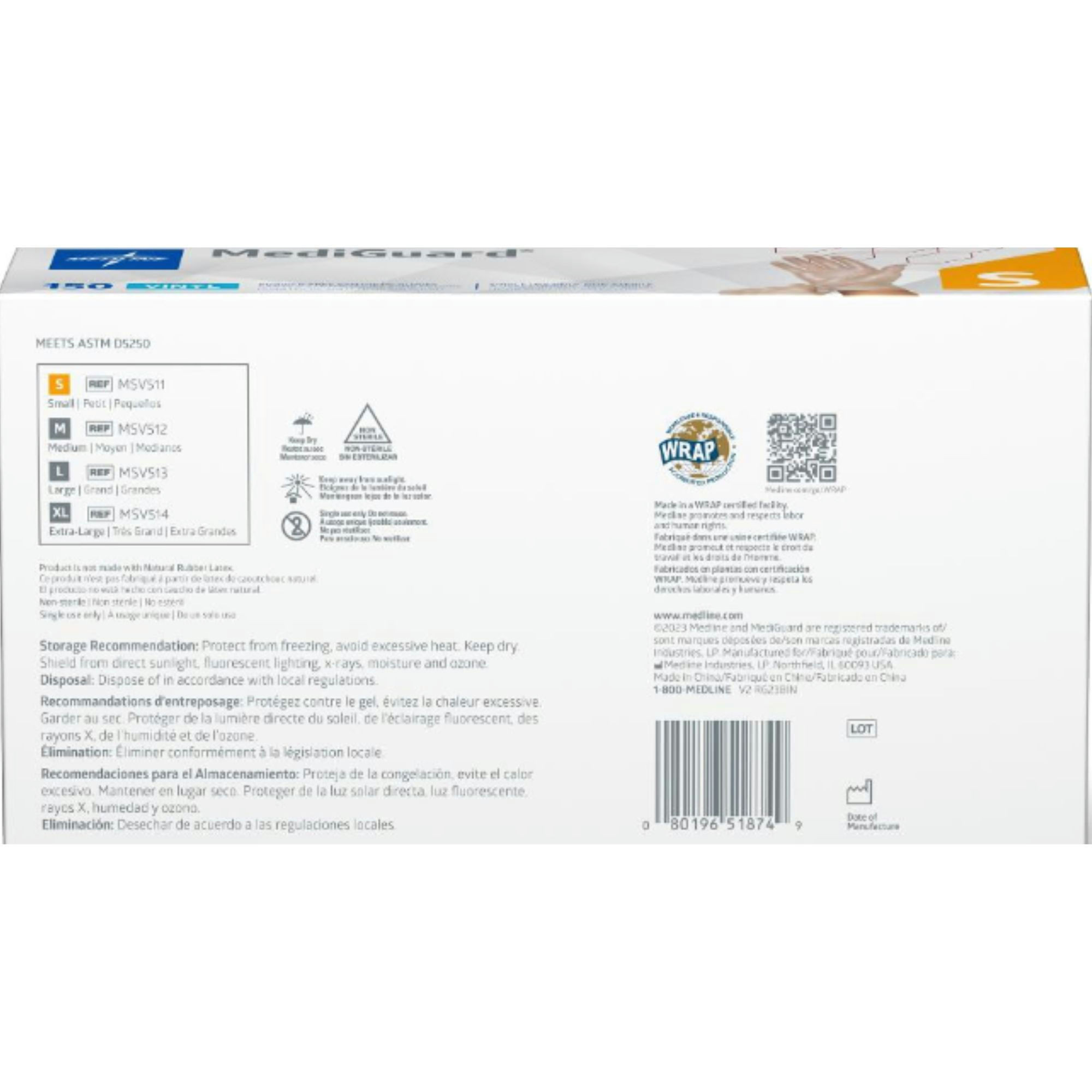 MediGuard Non-Sterile Vinyl Synthetic Exam Glove