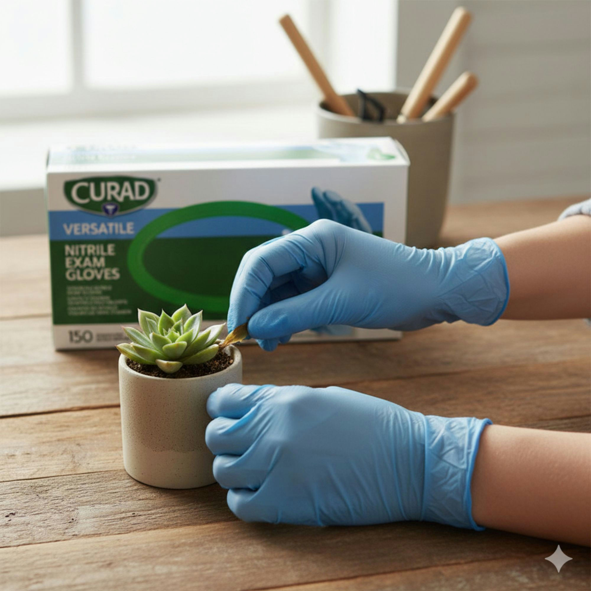 Curad Powder-Free Textured Nitrile Exam Gloves