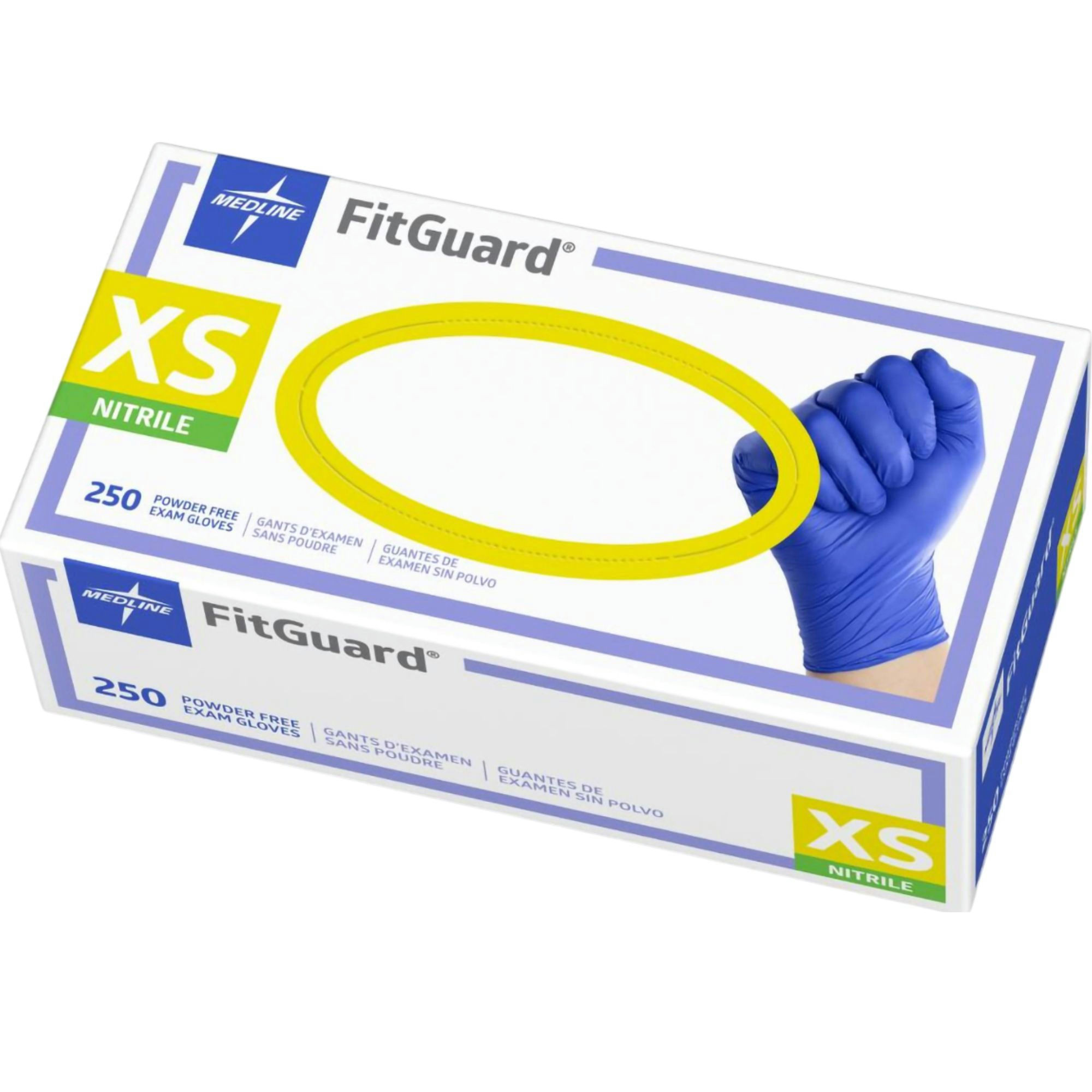 Medline FitGuard Nitrile Powder Free Exam Gloves