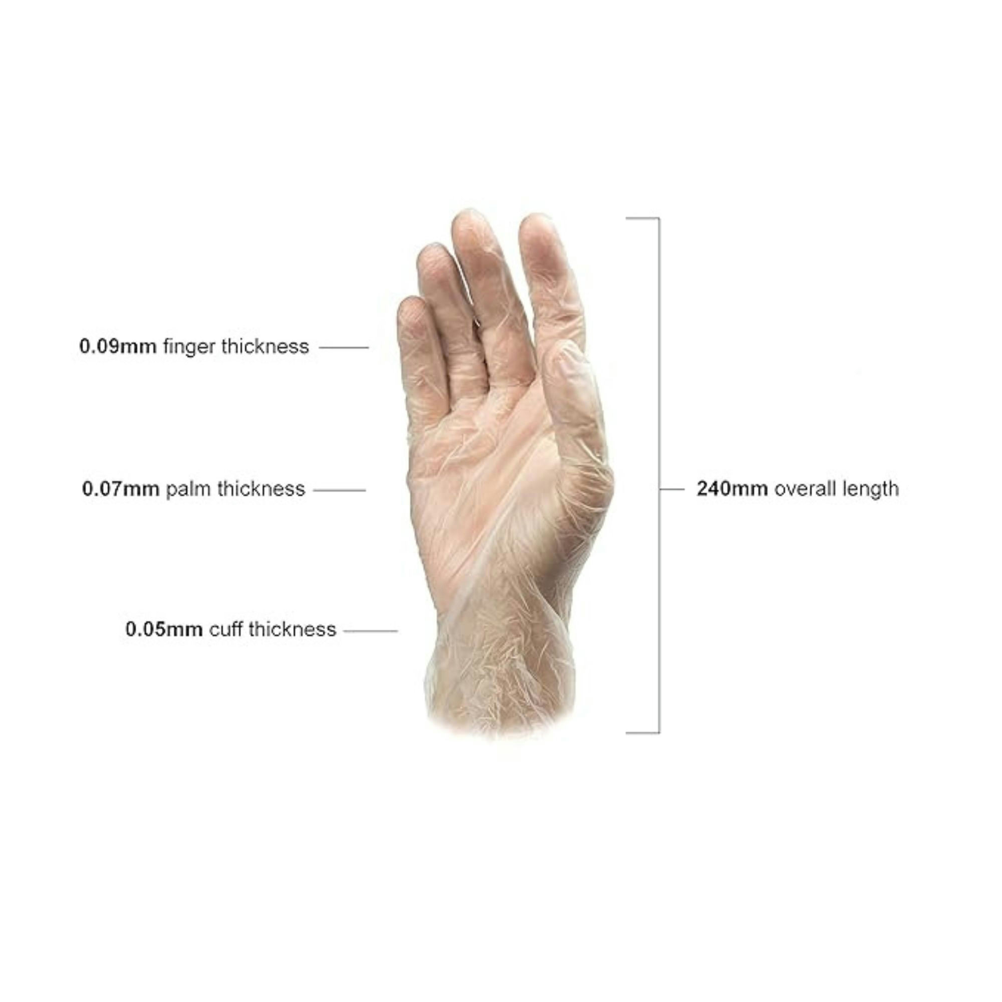 Intco Vinyl Synthetic Powder-Free Exam Gloves