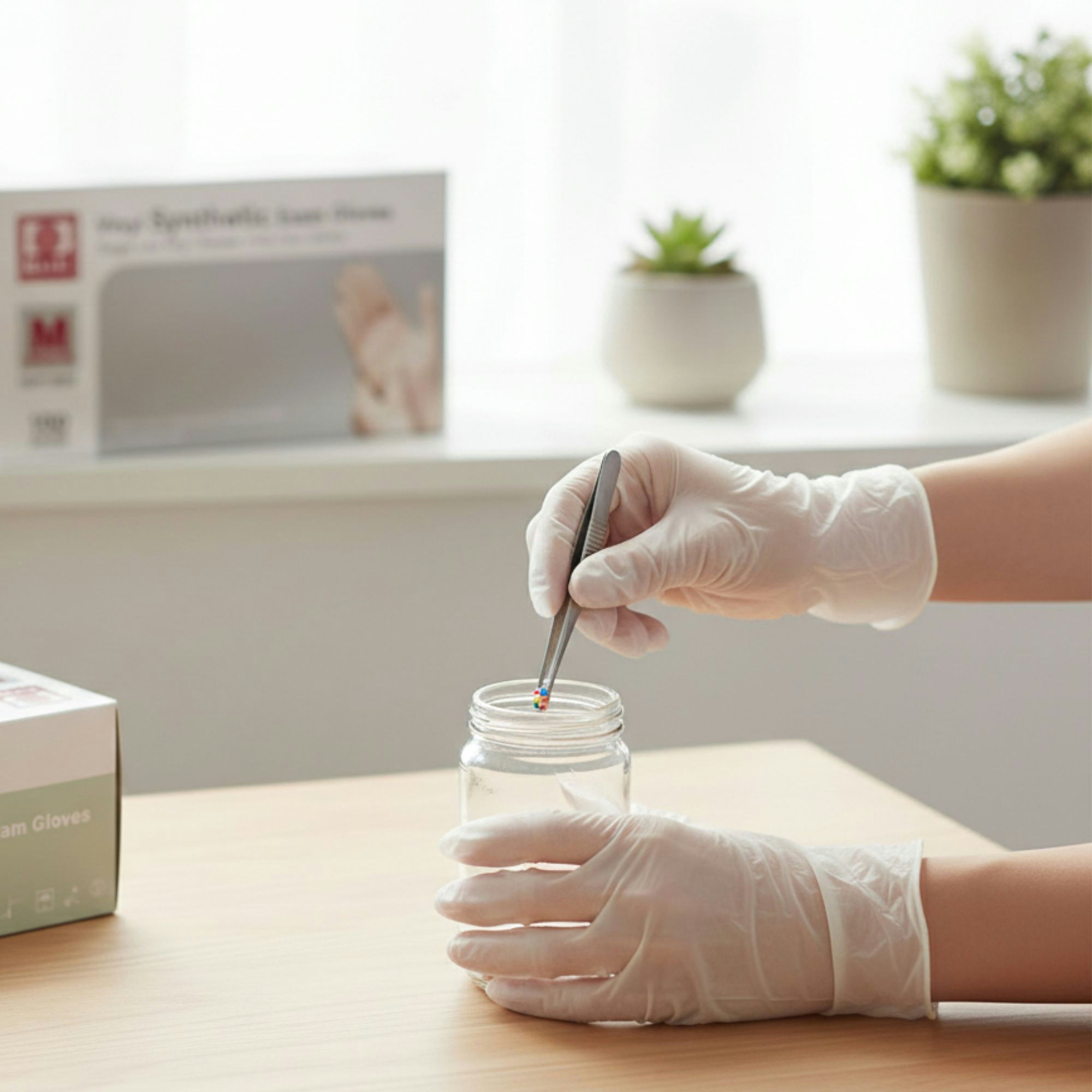 Intco Vinyl Synthetic Powder-Free Exam Gloves