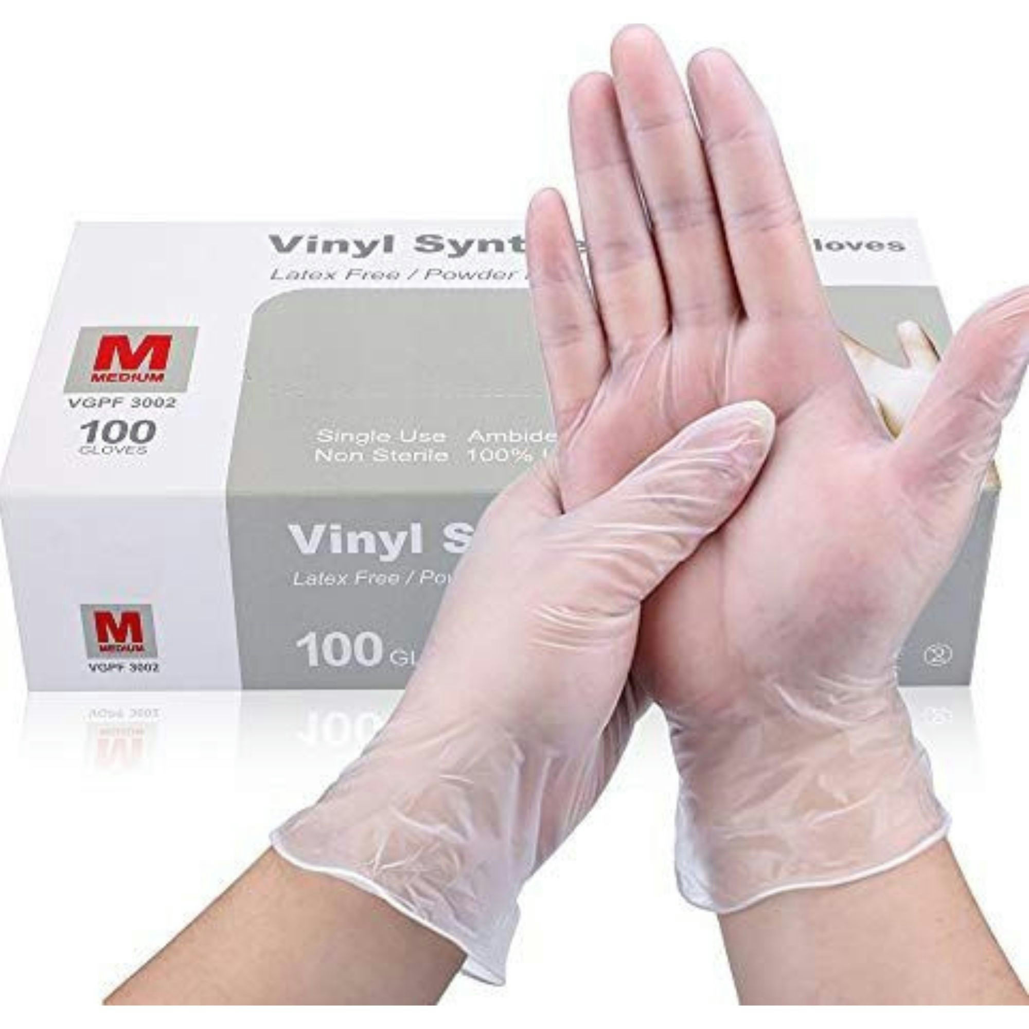Intco Vinyl Synthetic Powder-Free Exam Gloves