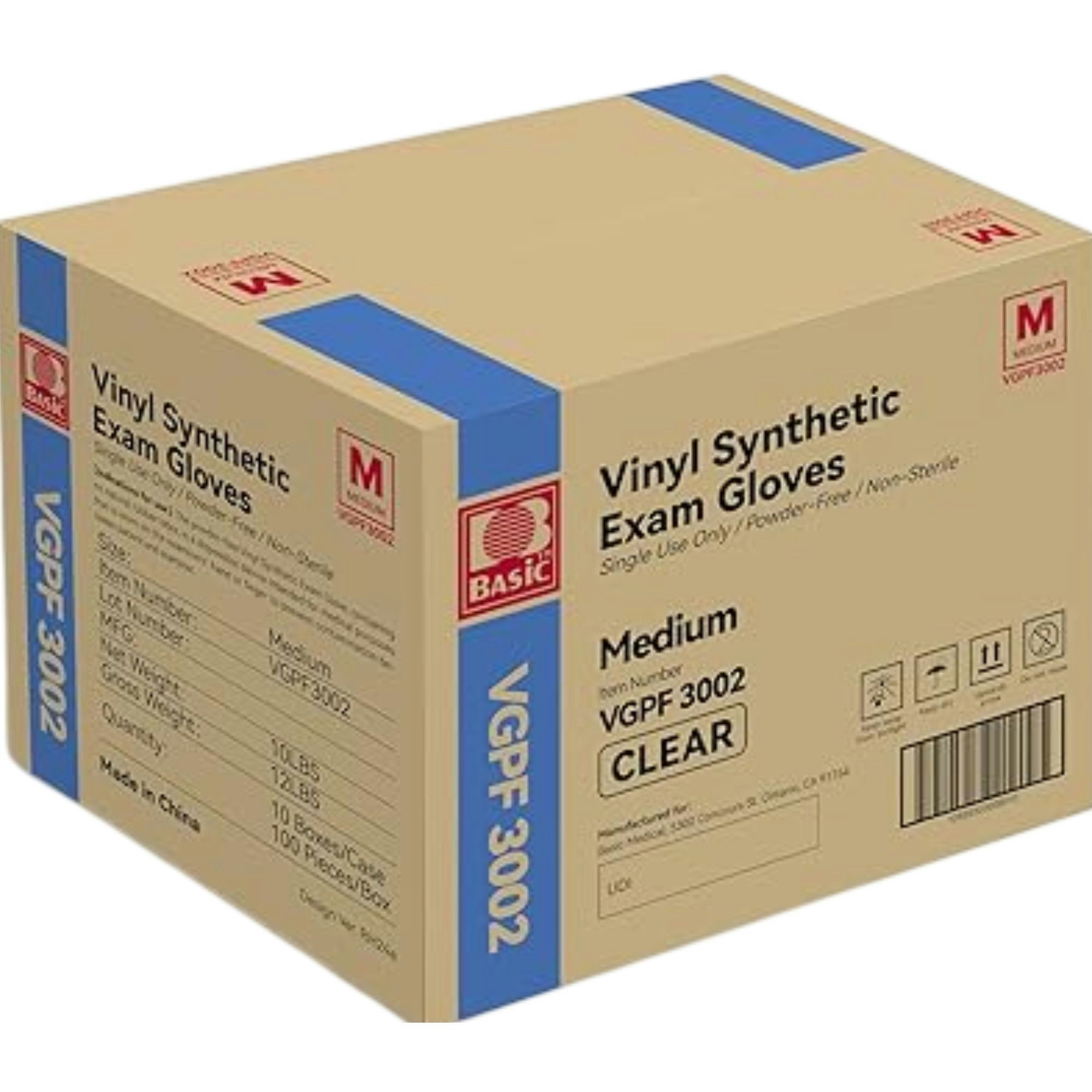 Intco Vinyl Synthetic Powder-Free Exam Gloves