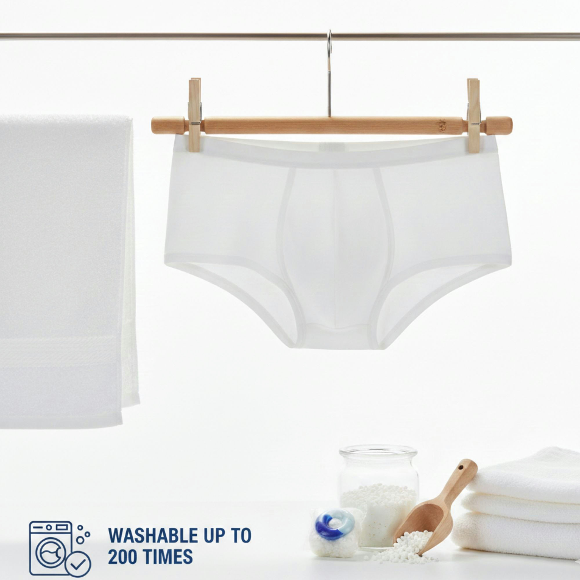 TotalDry Reusable Pull-Up Incontinence Underwear for Men
