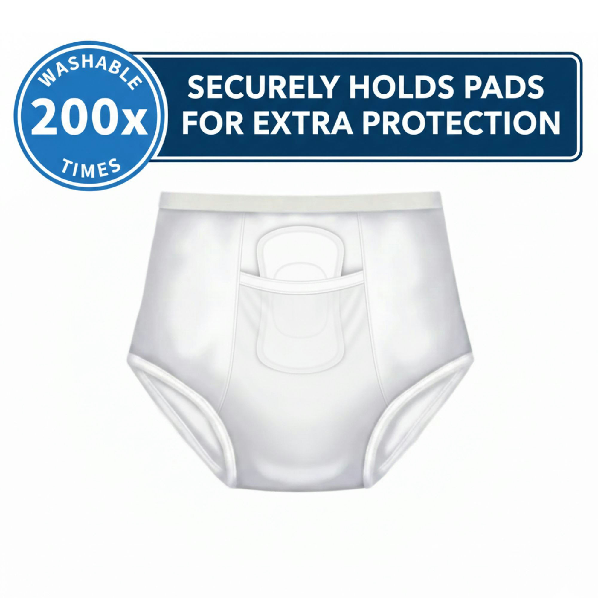 TotalDry Reusable Pull-Up Incontinence Underwear for Men & Women