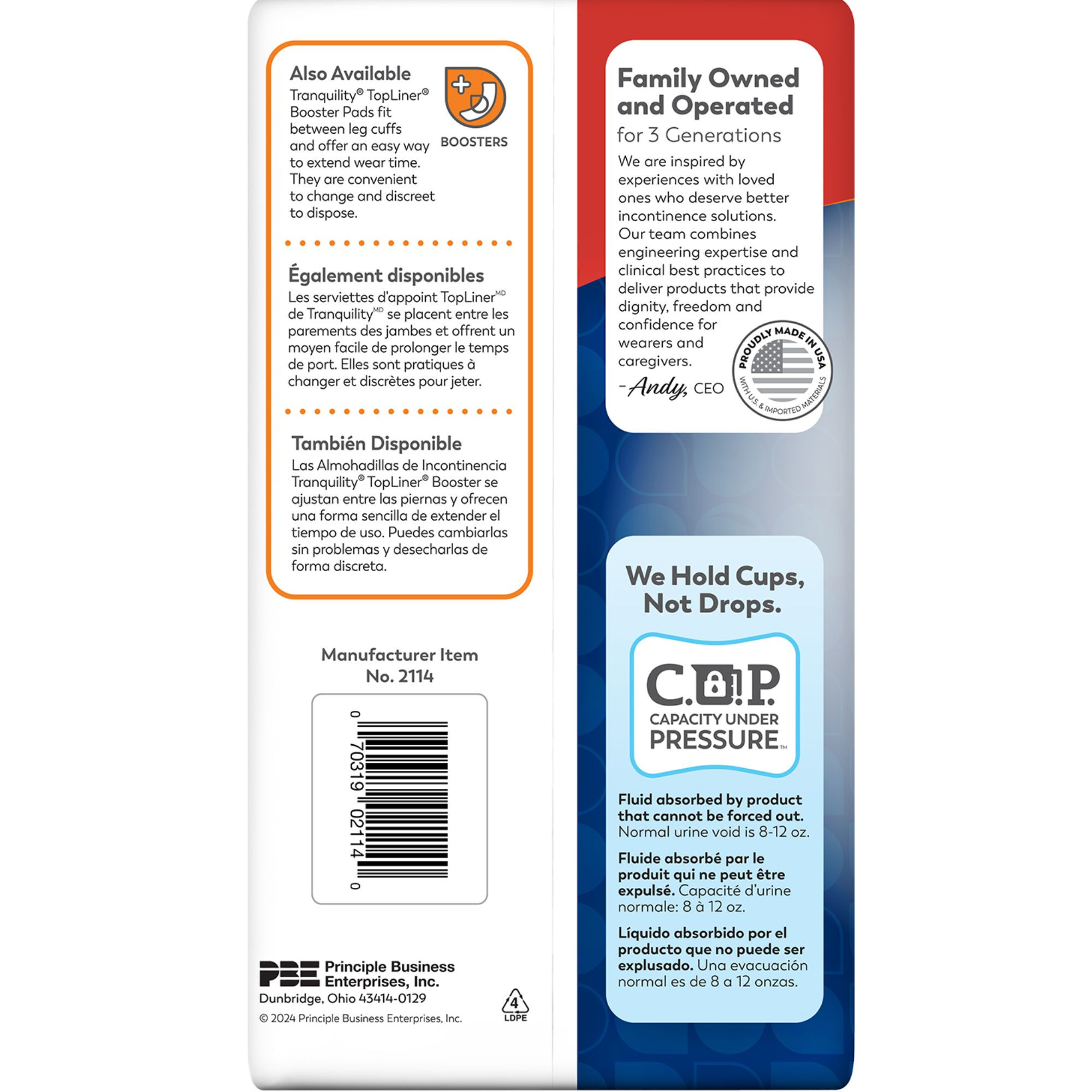 Tranquility Premium Overnight Disposable Absorbent Underwear