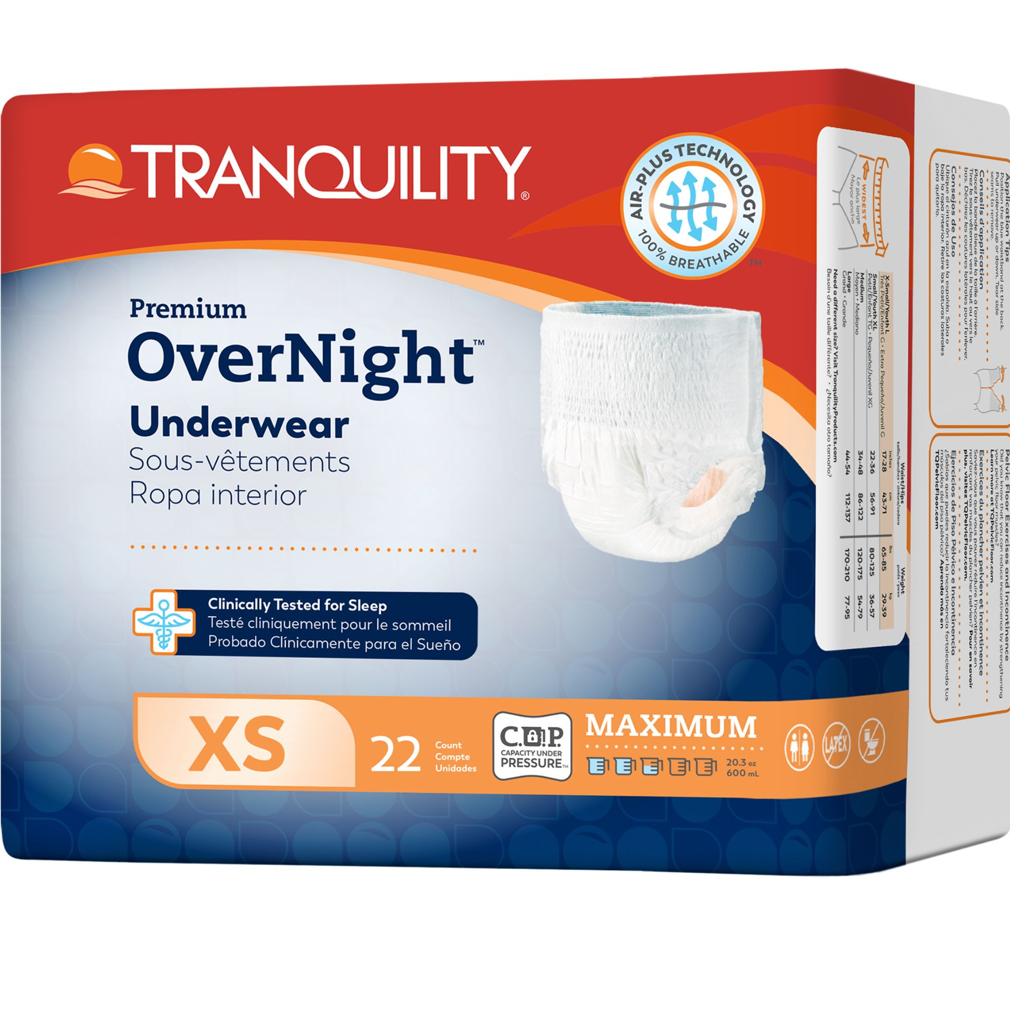 Tranquility Premium Overnight Disposable Absorbent Underwear