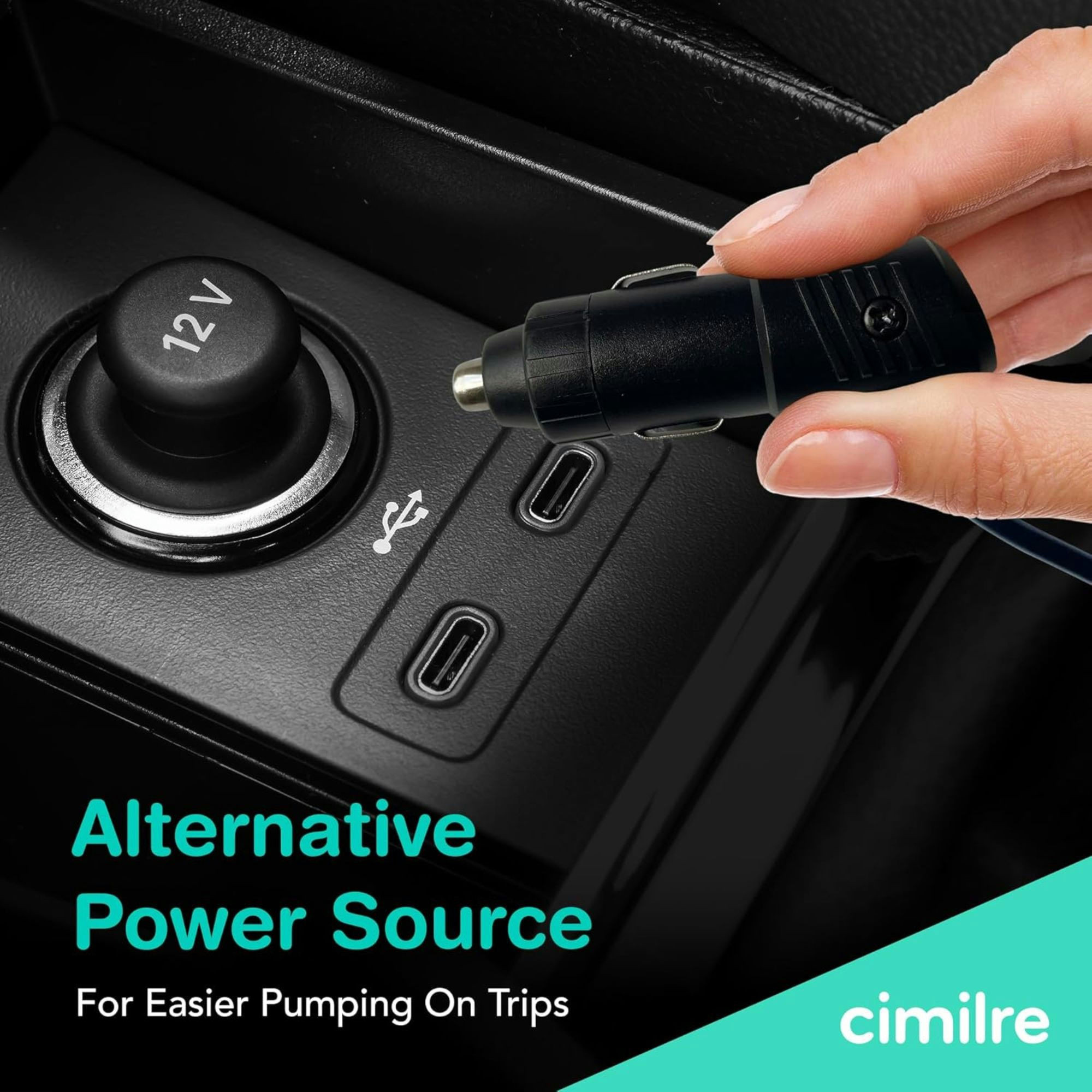 Cimilre S6 Series Breast Pump Car Charger Adapter