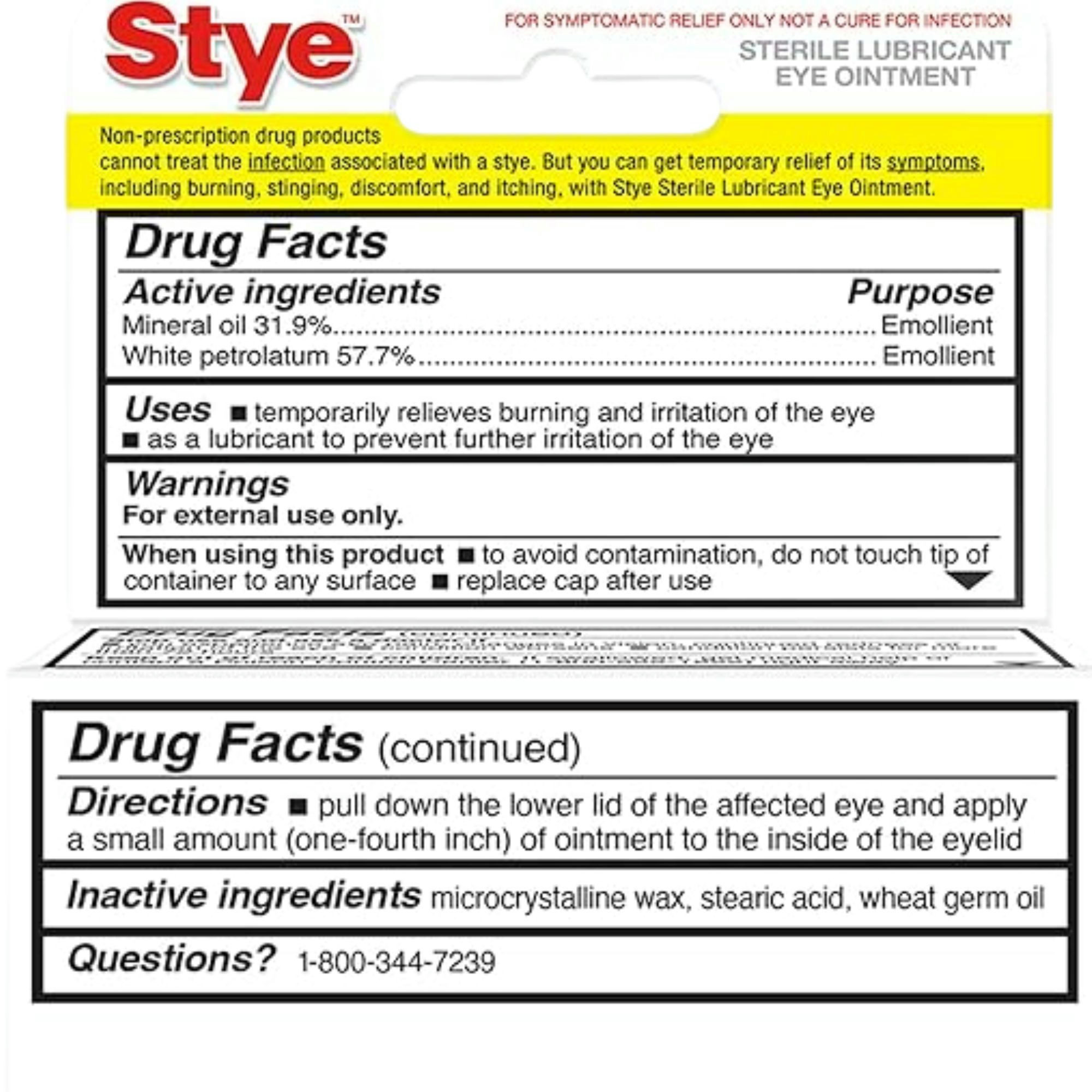 Stye Sterile Lubricant Eye Ointment