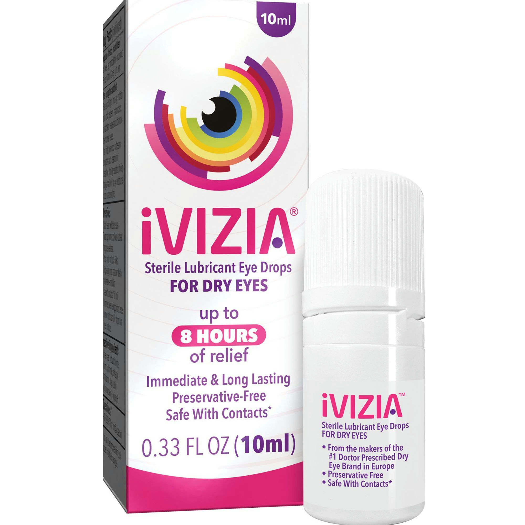iVIZIA Sterile Lubricant Eye Drops for Dry Eyes