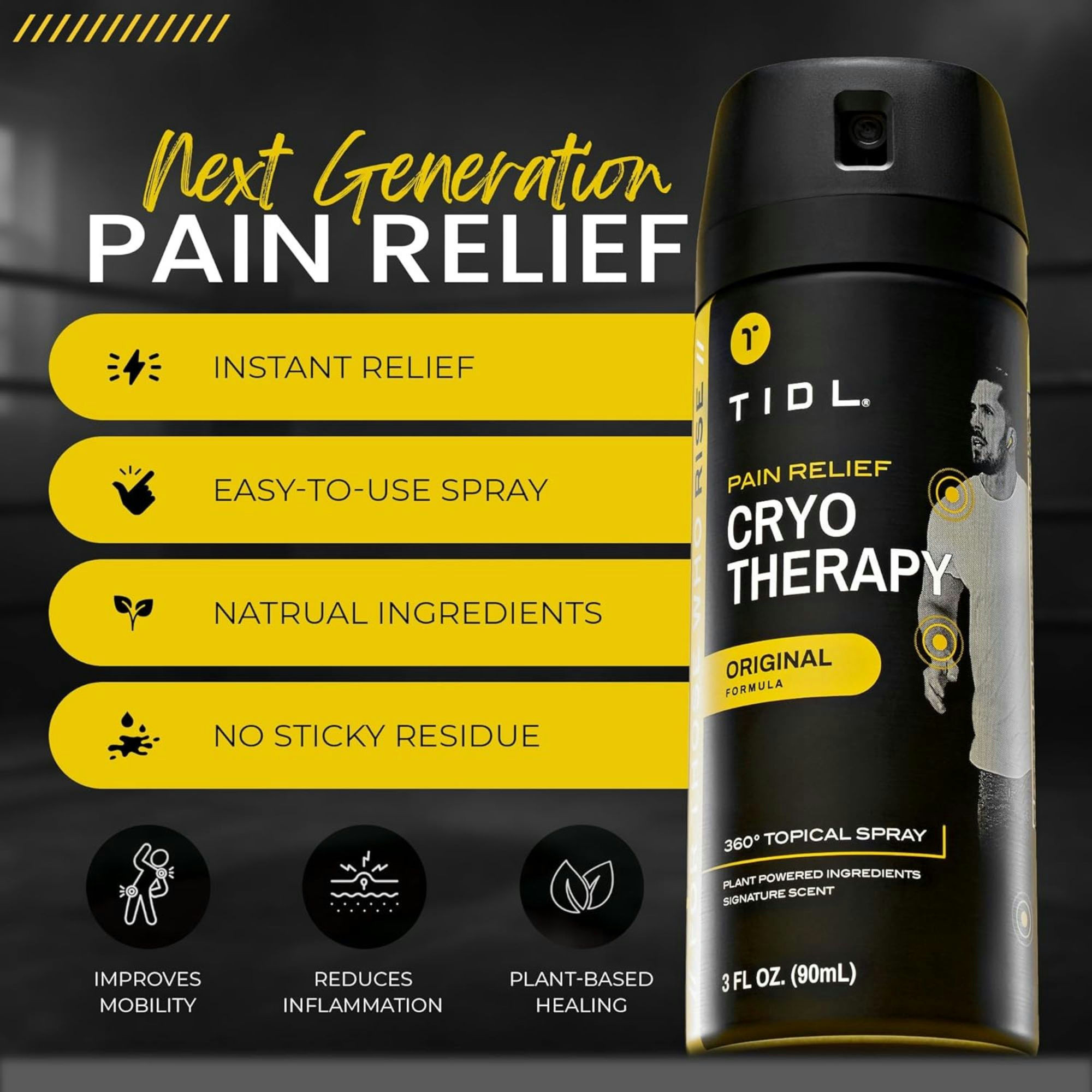 TIDL Cryotherapy Pain Relief Original Spray