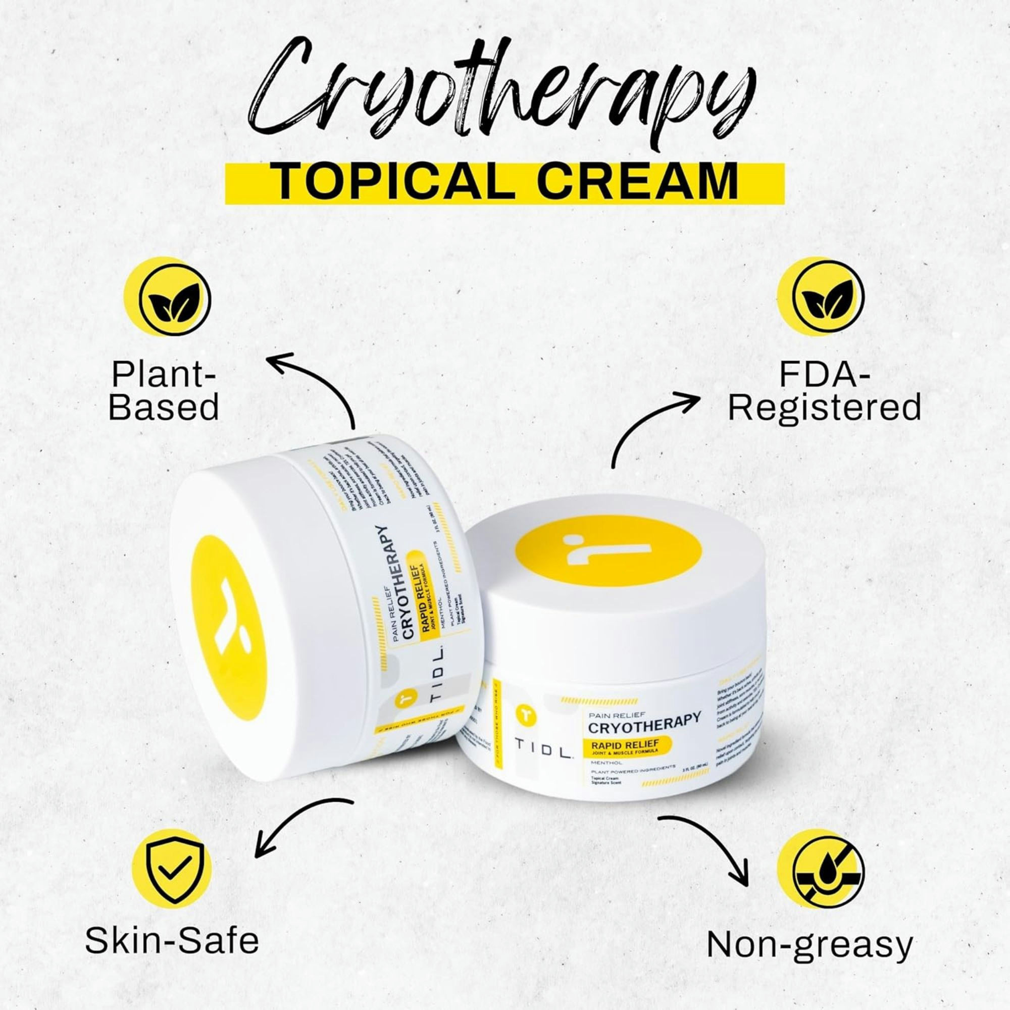 TIDL Cryotherapy Max Strength Pain Relief Dual Action Spray