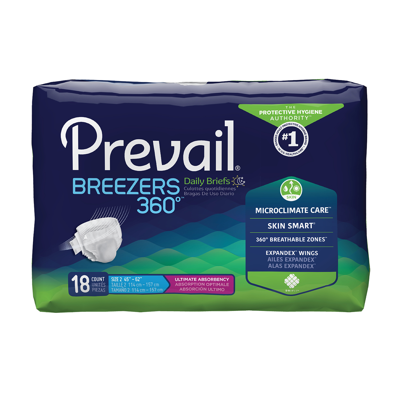 Prevail Breezers 360 Adult Diapers with Tabs, Ultimate