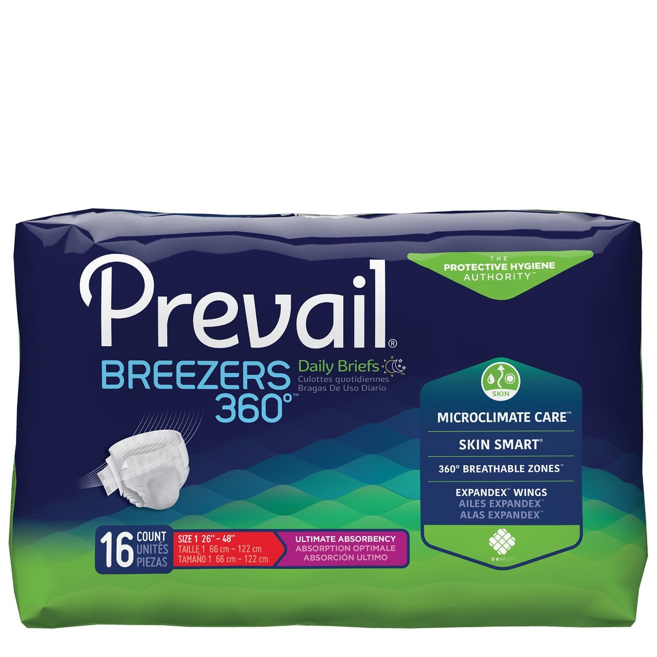Prevail Breezers 360 Adult Diapers with Tabs, Ultimate