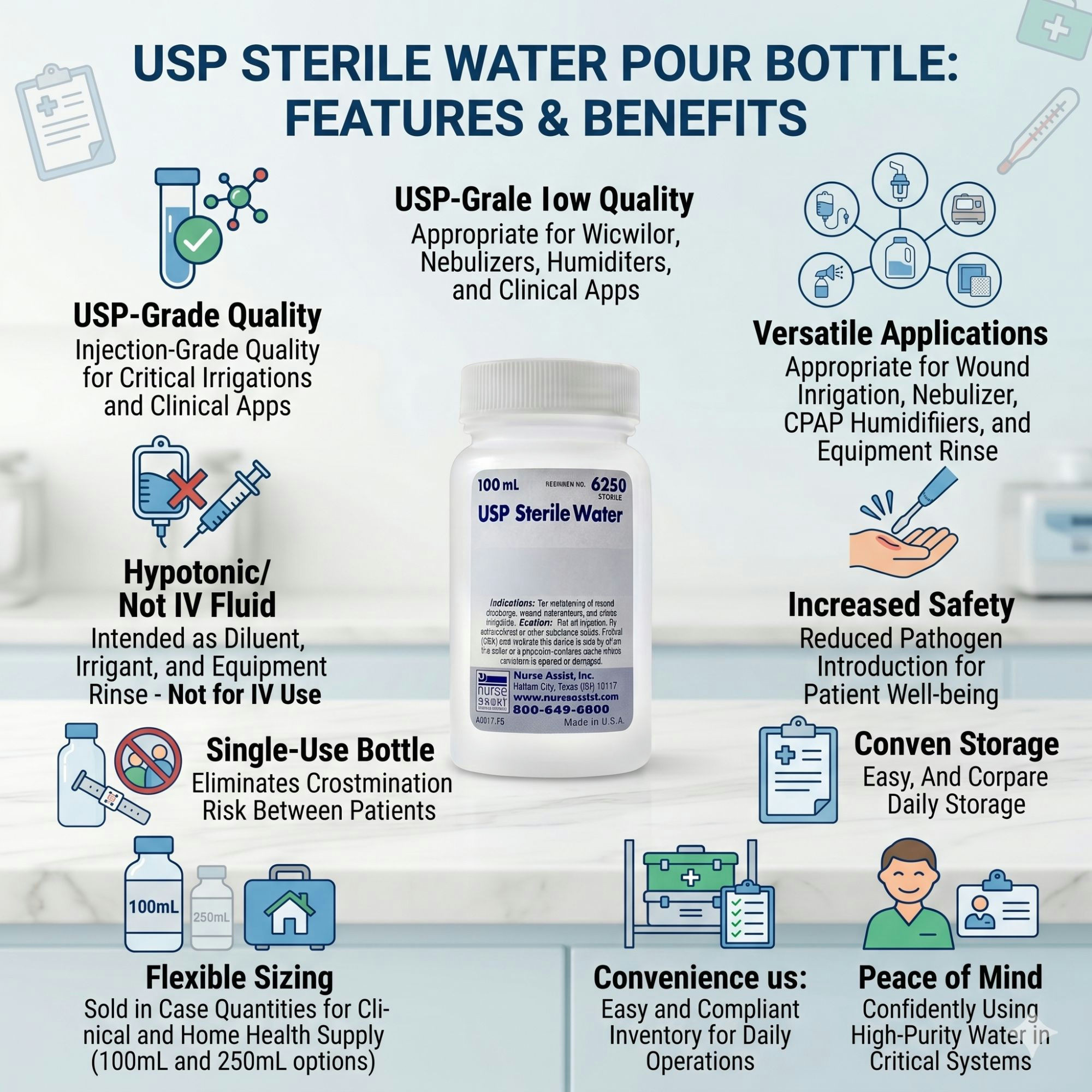 Nurse Assist USP Sterile Water