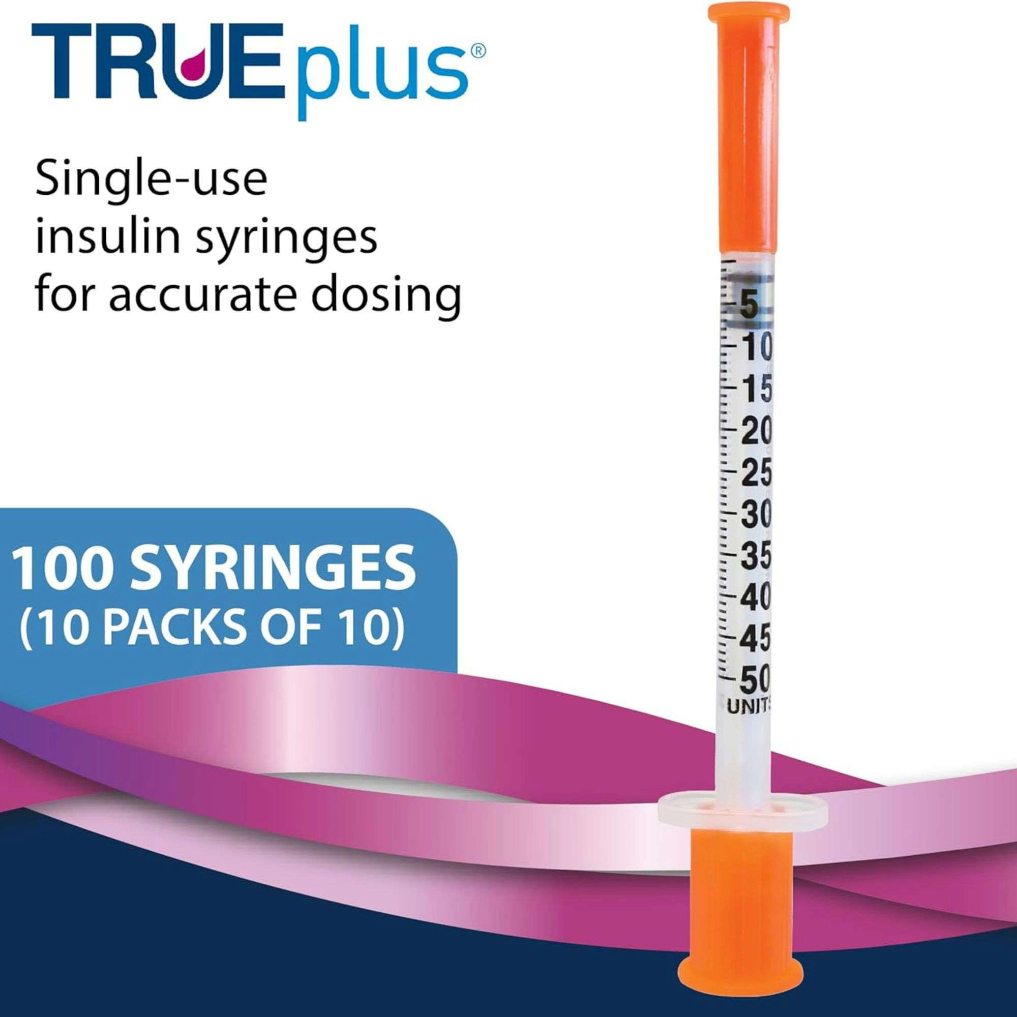 TRUEplus Single-Use Insulin Syringe, 30 gauge