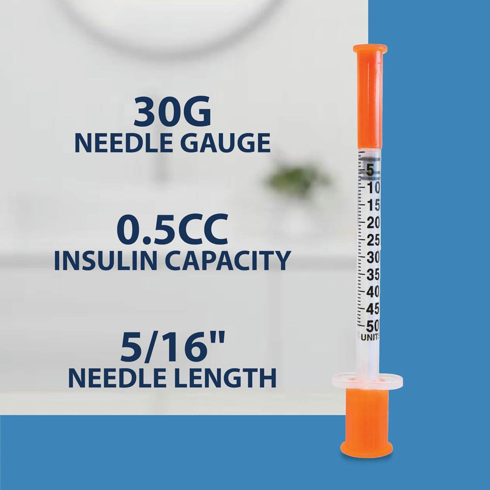 TRUEplus Single-Use Insulin Syringe, 30 gauge