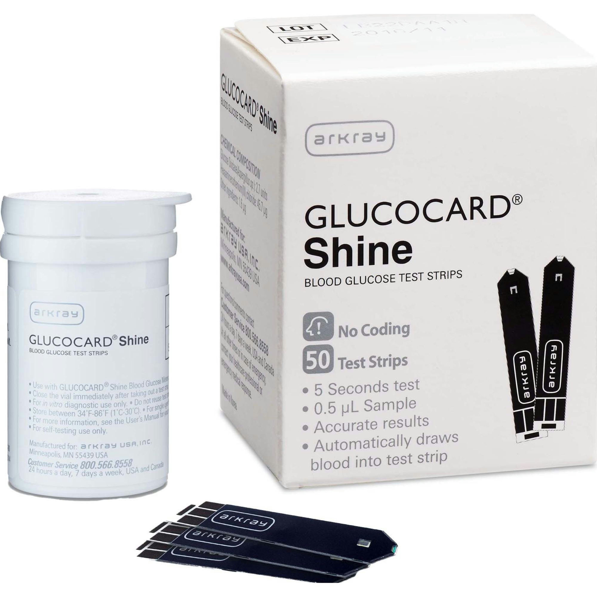 Arkray Glucocard Shine Blood Glucose Test Strips