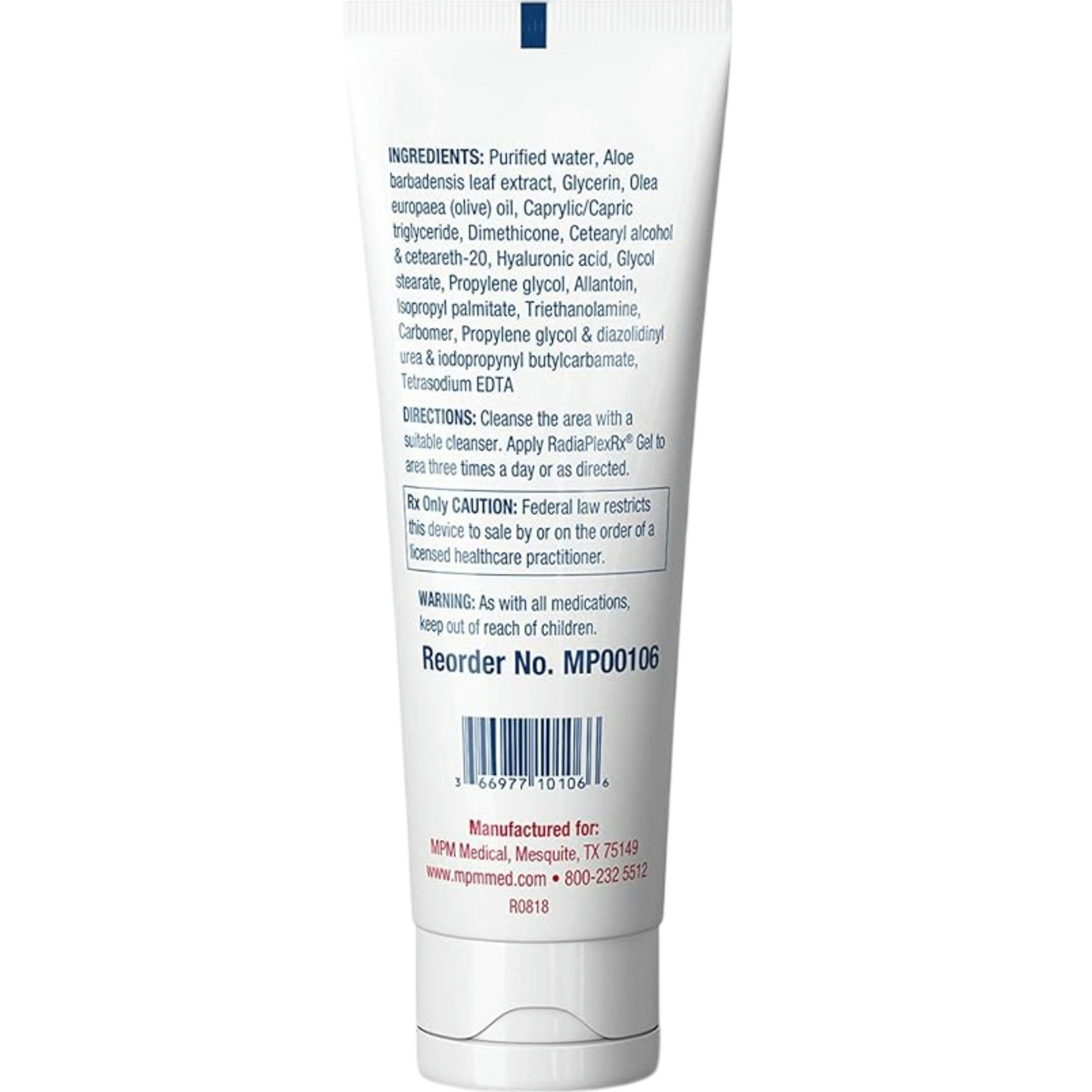 RadiaPlex Rx Wound Gel Dressing with Hyaluronic Acid