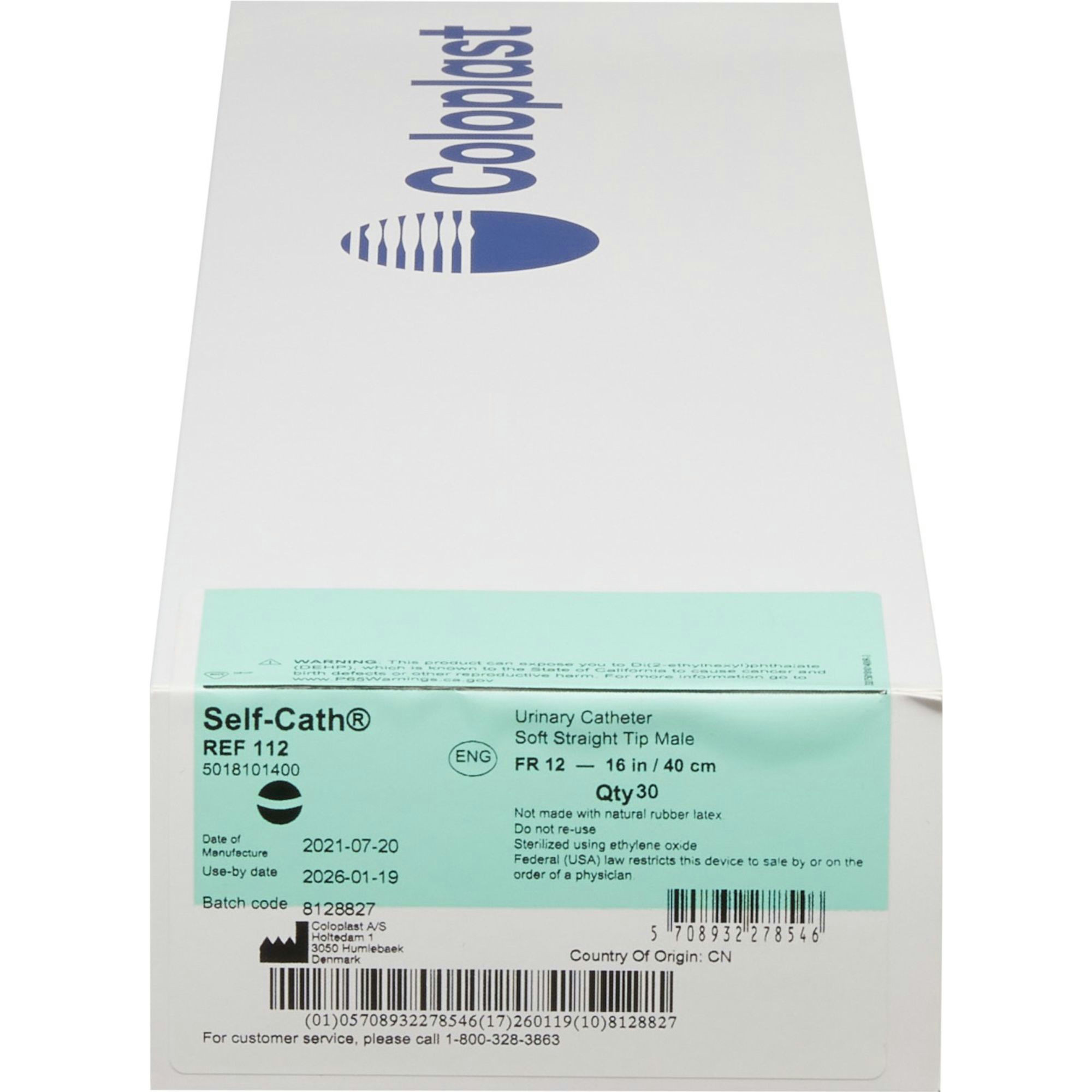 Coloplast Self-Cath Male Intermittent Catheter, Soft Straight Tip