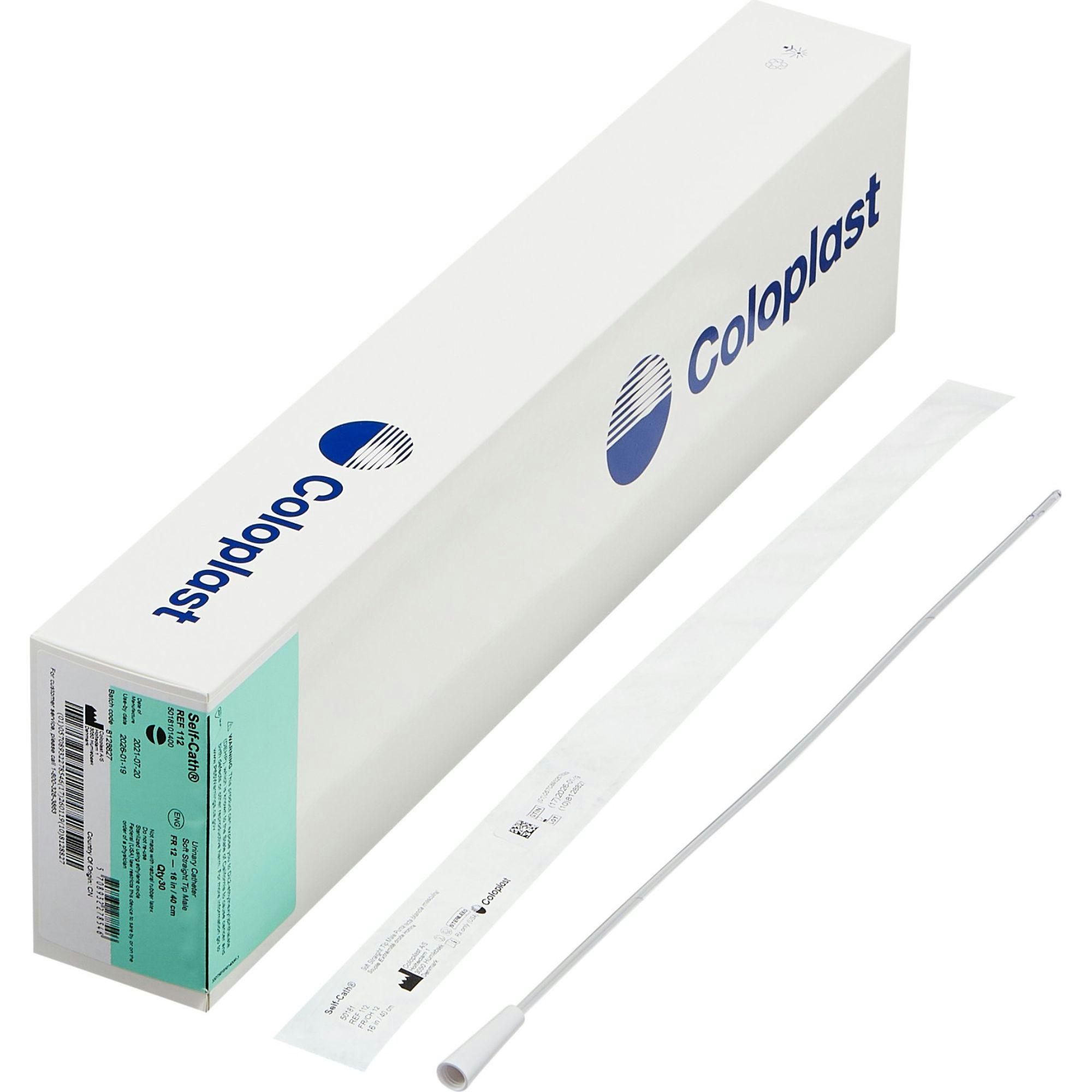 Coloplast Self-Cath Male Intermittent Catheter, Soft Straight Tip