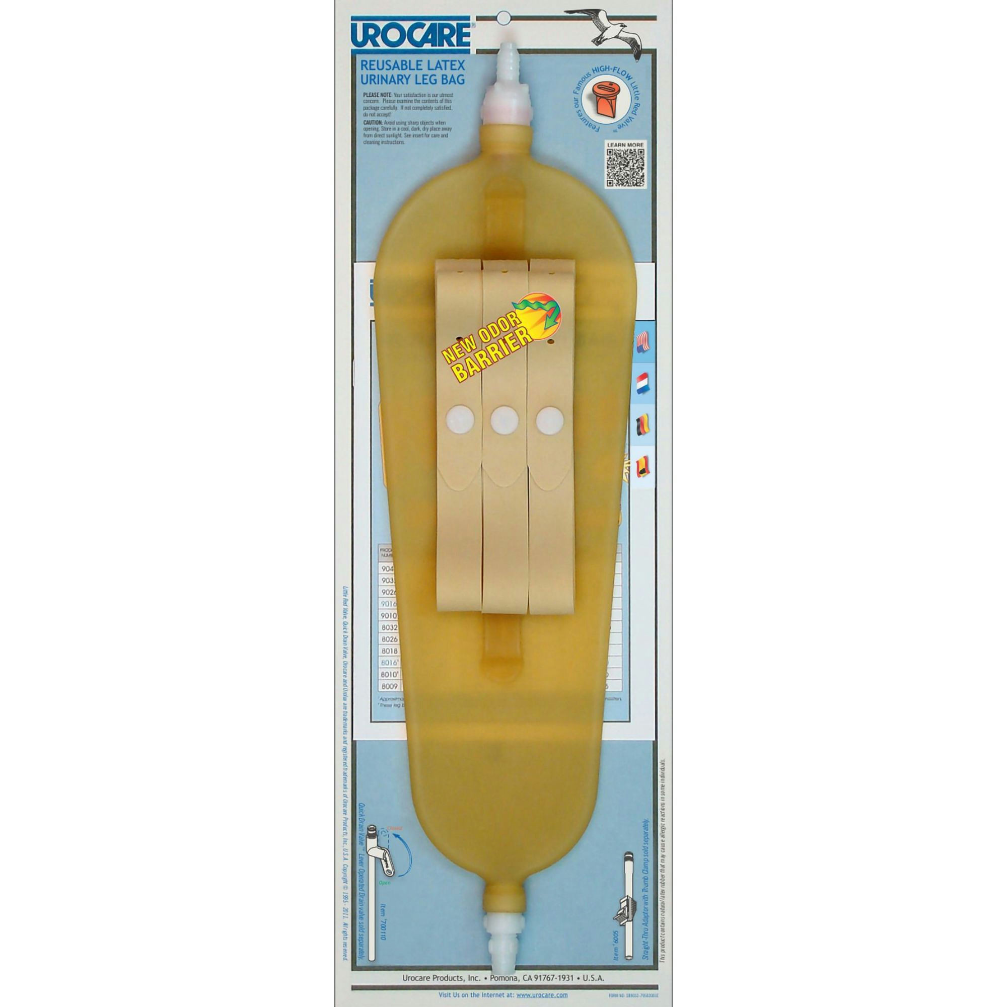 Urocare Reusable Latex Urinary Leg Bags