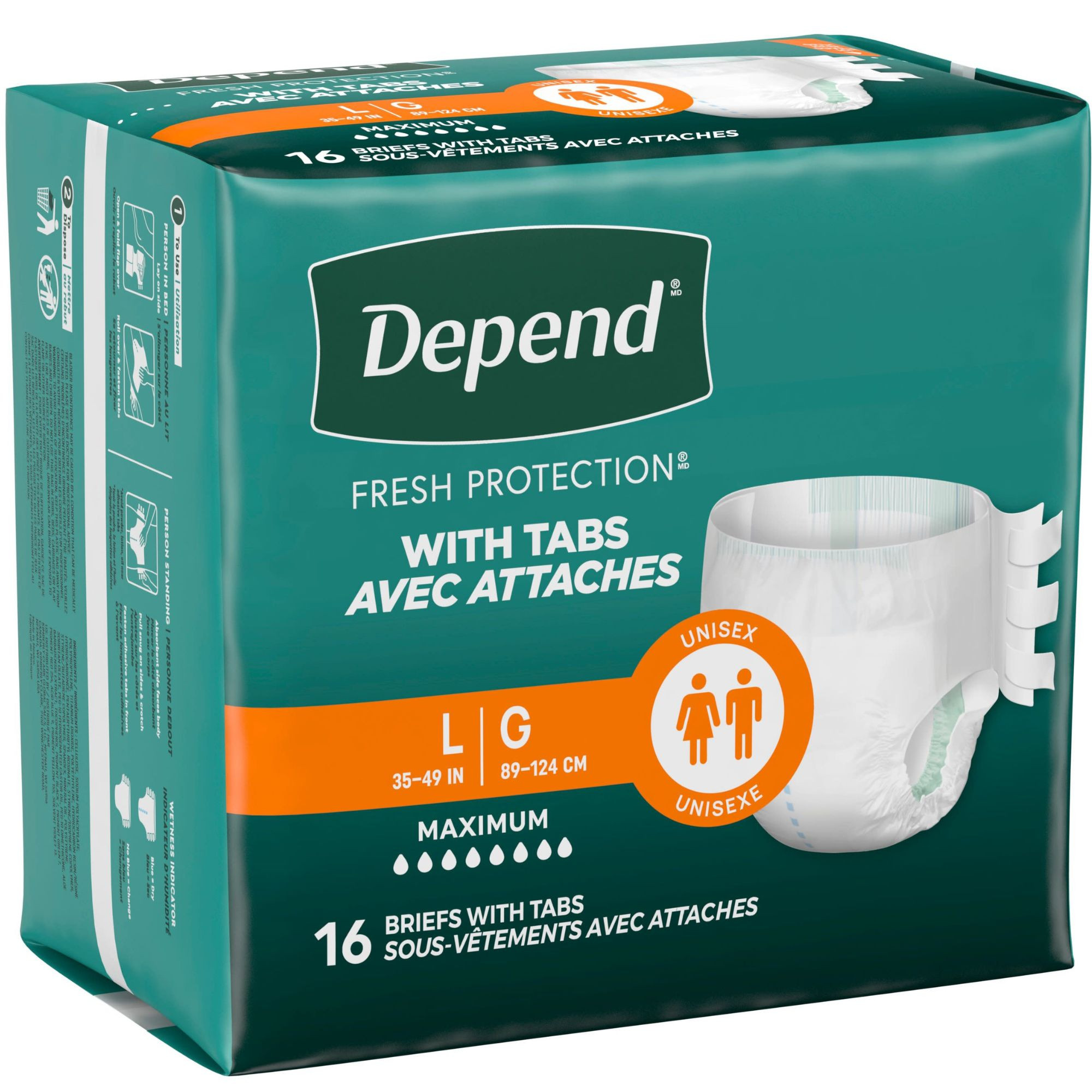 Depend Fresh Protection with Tabs, Maximum
