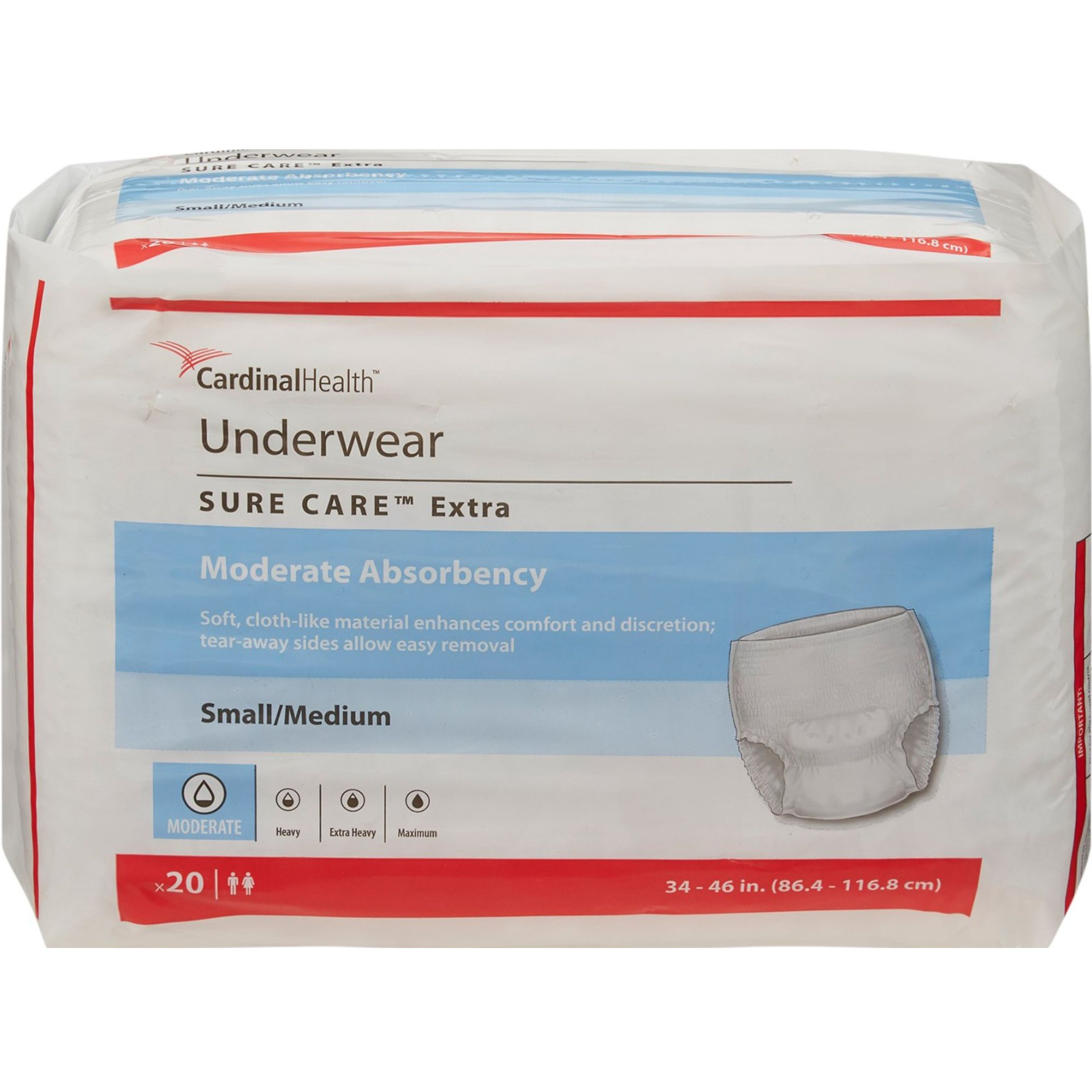 Cardinal Simplicity Protective Pull-Up Underwear, Extra