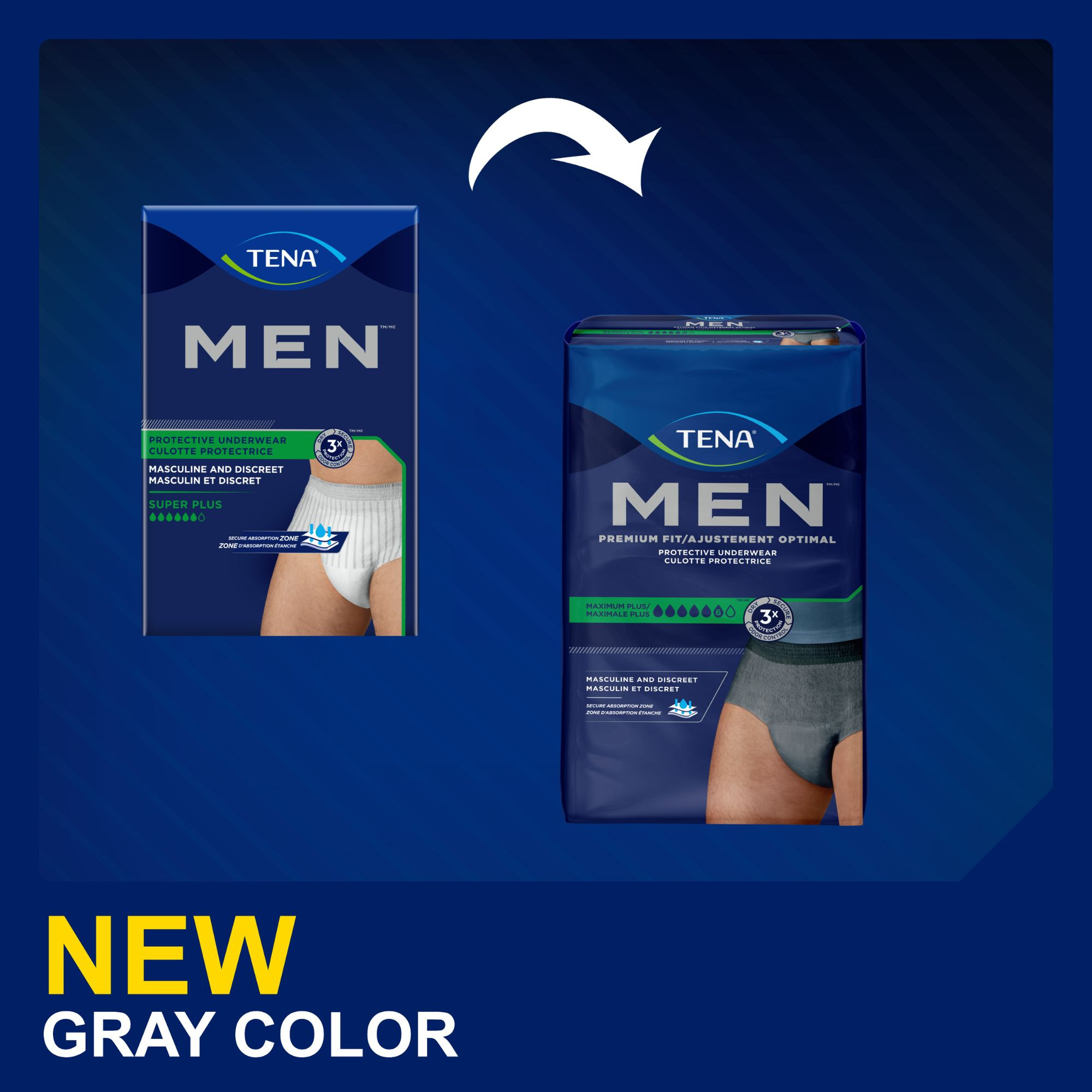 TENA MEN Super Plus Protective Incontinence Disposable Underwear, Heavy Absorbency