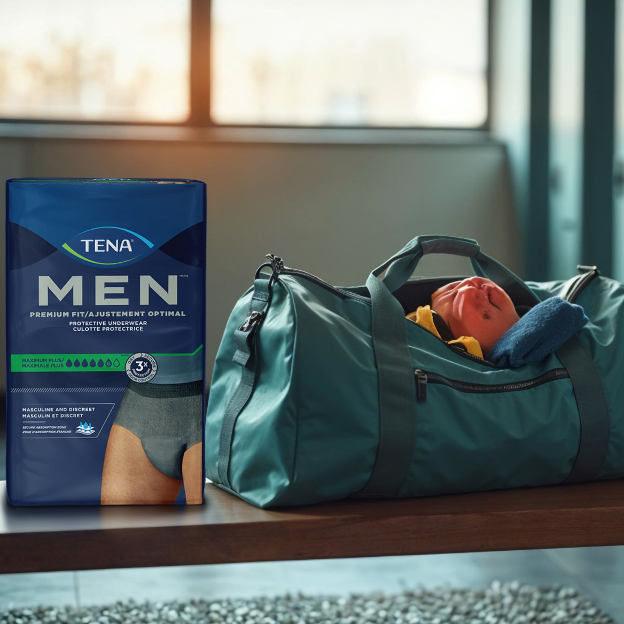 TENA MEN Super Plus Protective Incontinence Disposable Underwear, Heavy Absorbency