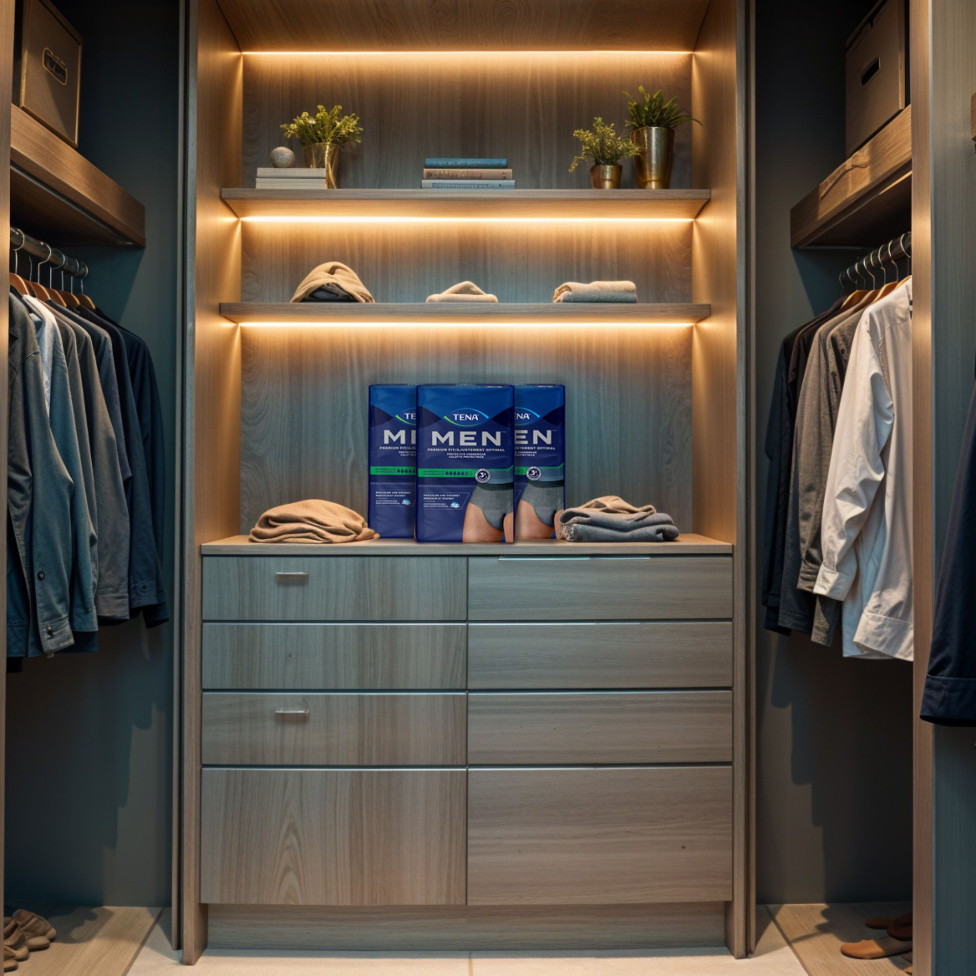 TENA MEN Super Plus Protective Incontinence Disposable Underwear, Heavy Absorbency