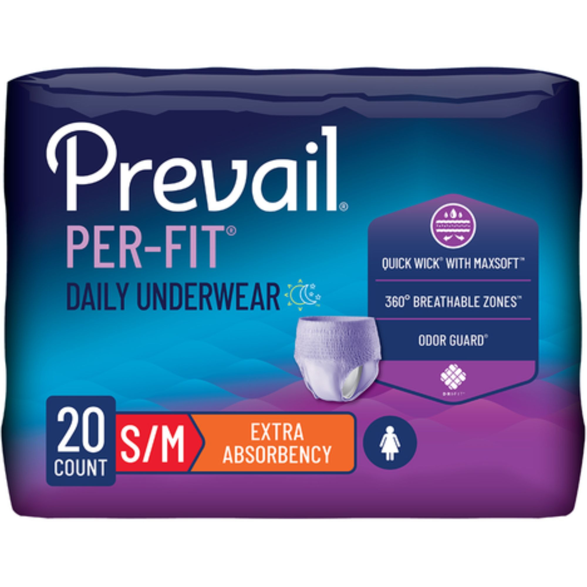 Prevail Per-Fit Incontinence Protective Underwear for Women