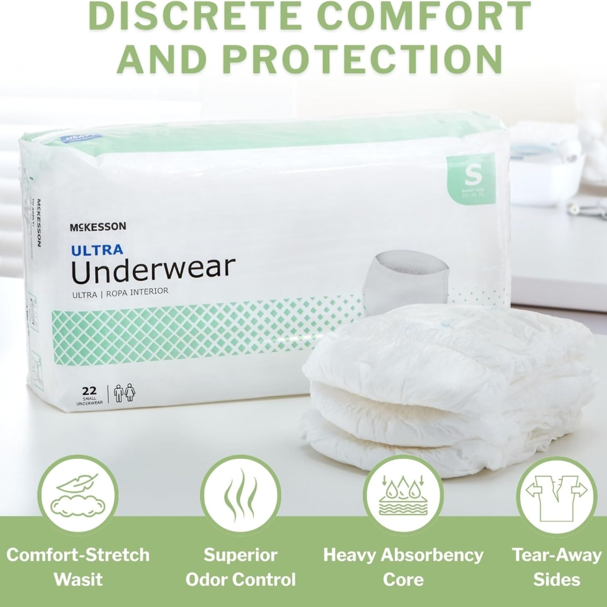 McKesson Ultra Pull-Up Underwear, Heavy