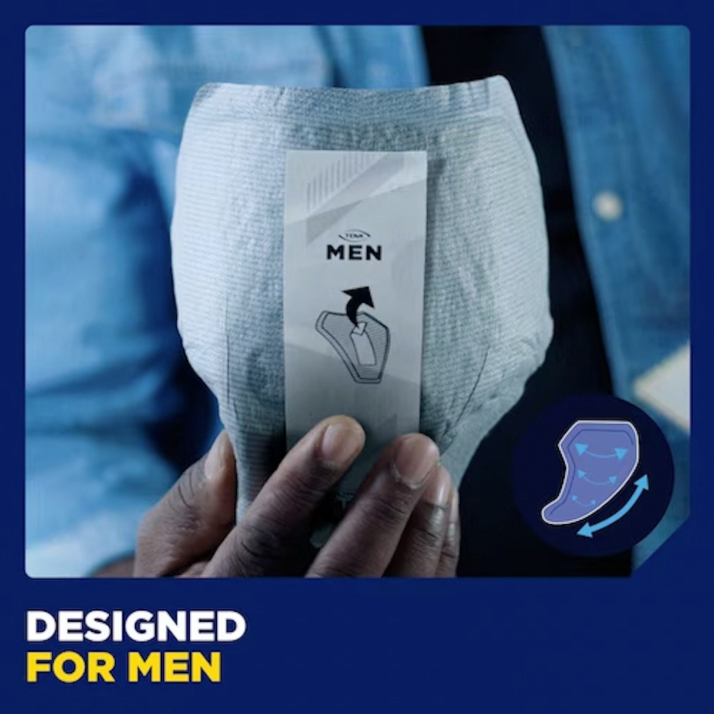 TENA Men Maximum Guard Incontinence Pad for Men, Maximum Absorbency, FAB