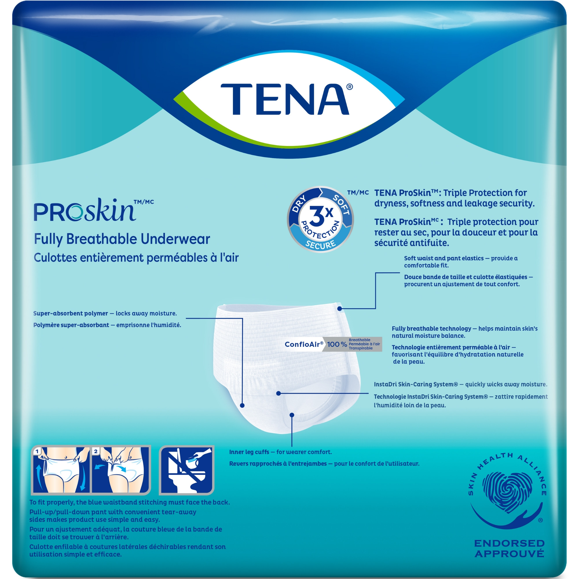 TENA Plus Protective Disposable Adult Underwear, Moderate Absorbency