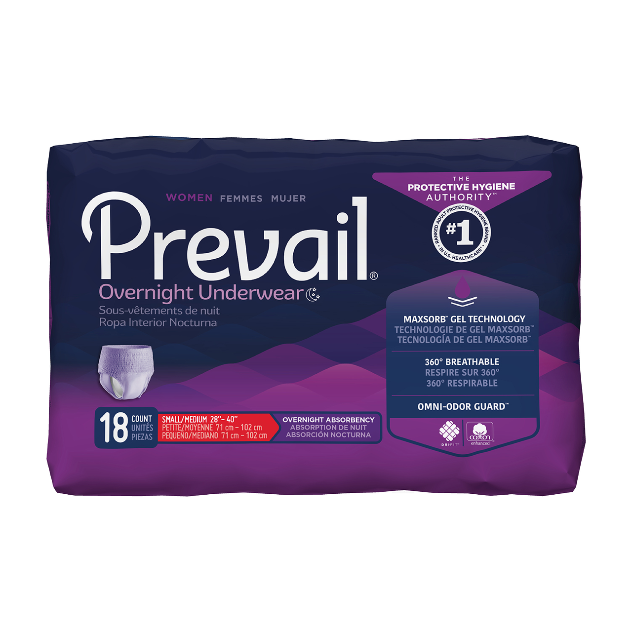 prevail women's overnight underwear