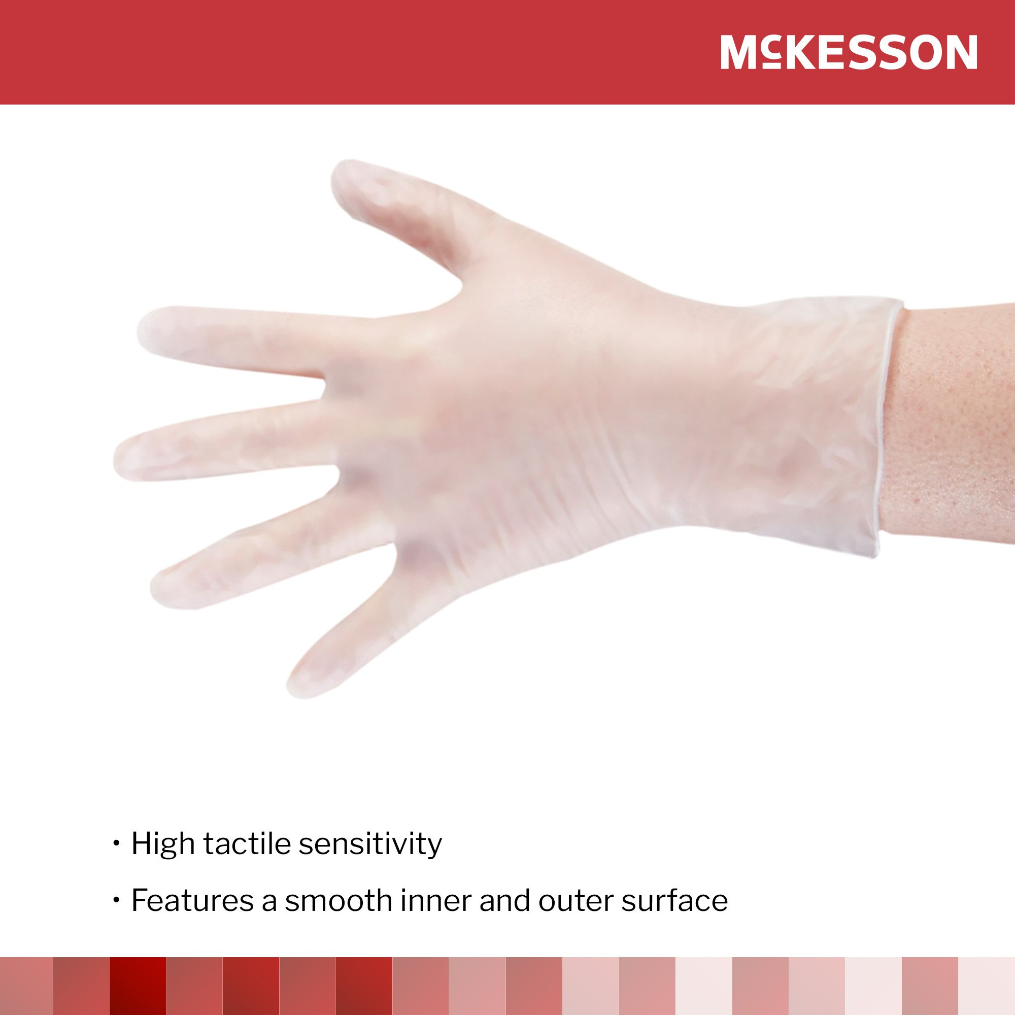 McKesson Vinyl Powder-Free Exam Gloves