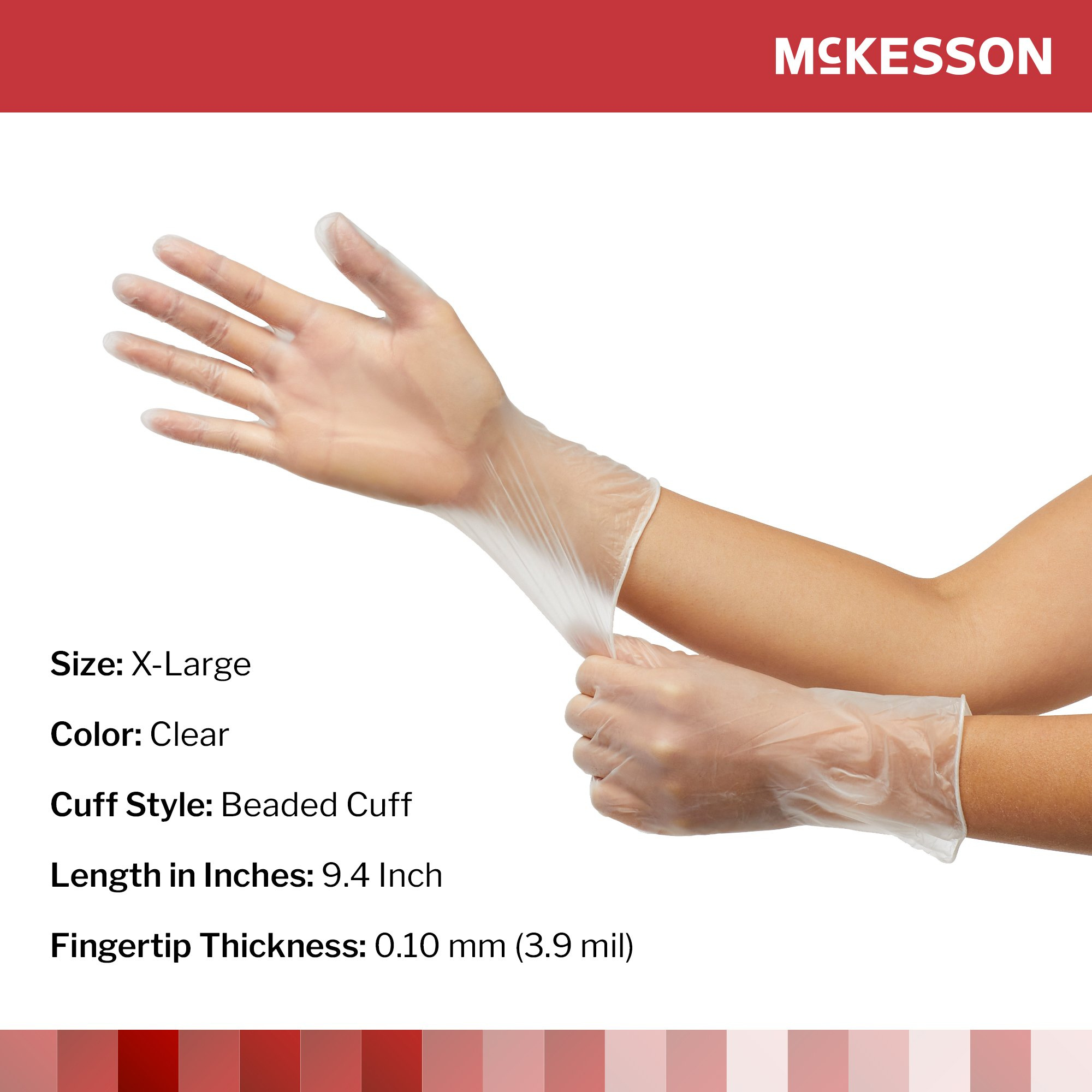 McKesson Vinyl Powder-Free Exam Gloves