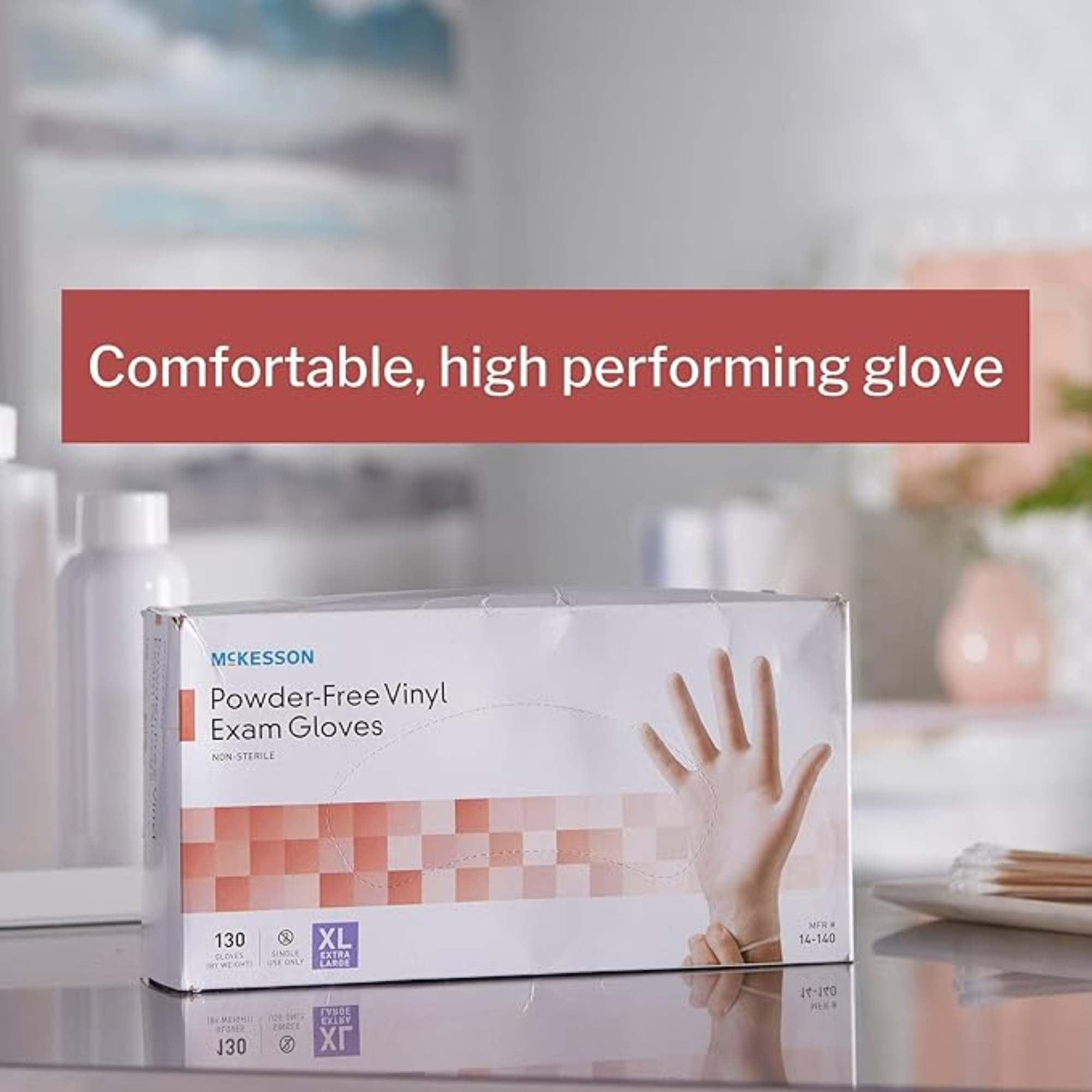 McKesson Vinyl Powder-Free Exam Gloves