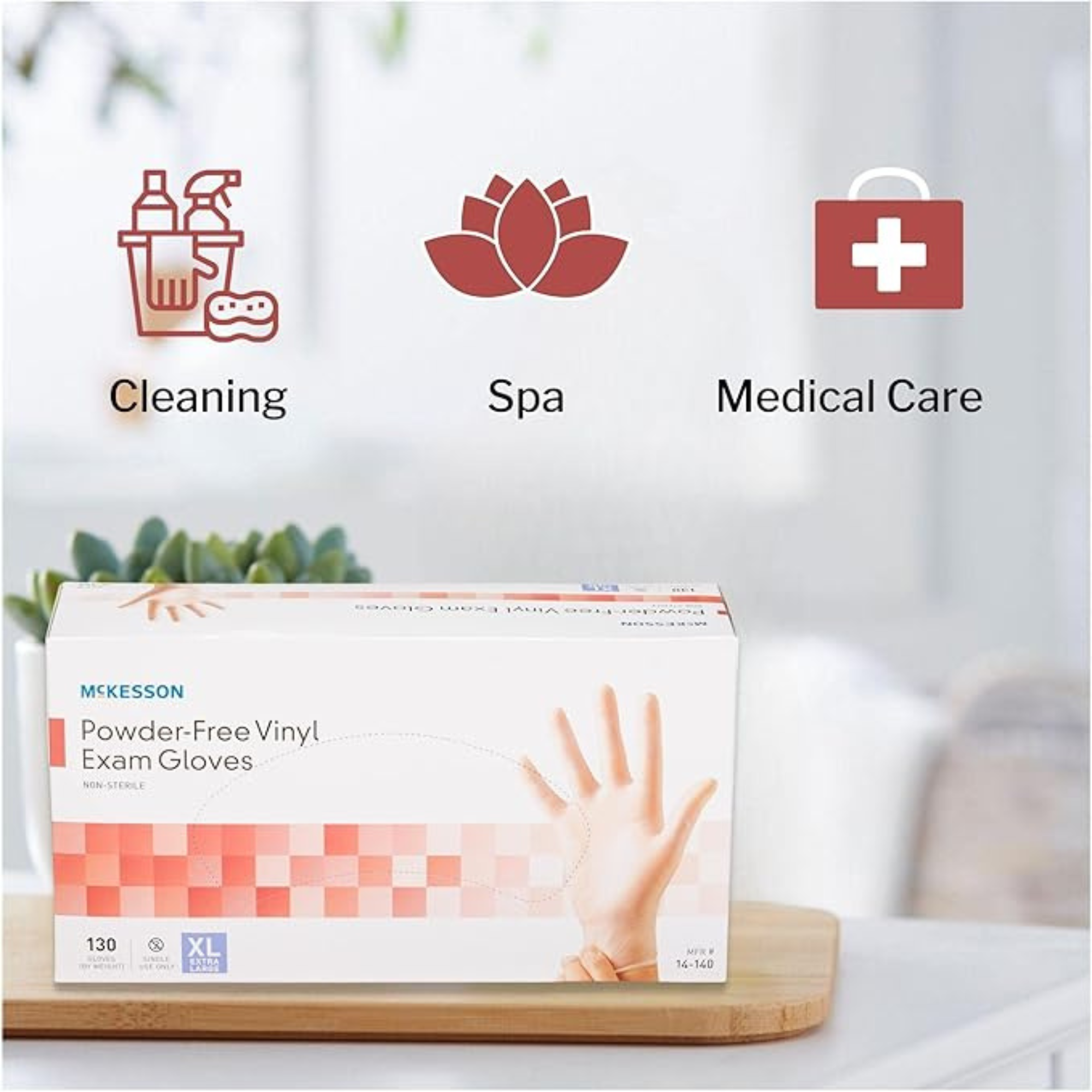McKesson Vinyl Powder-Free Exam Gloves