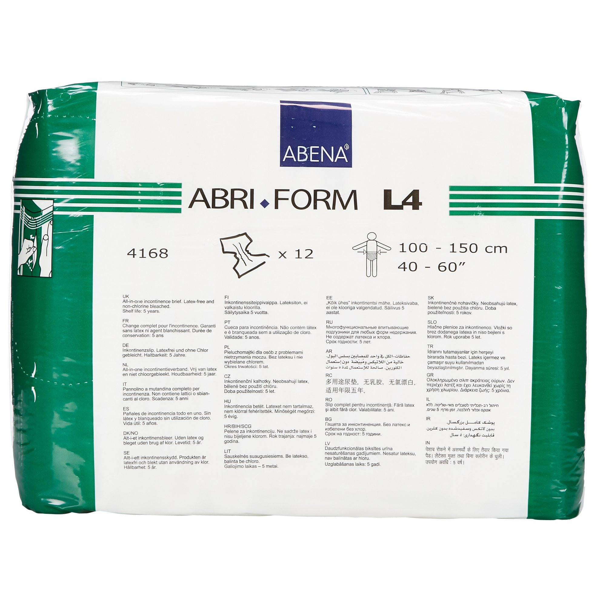 Abena Abri-Form Diapers with Tabs, L4, back