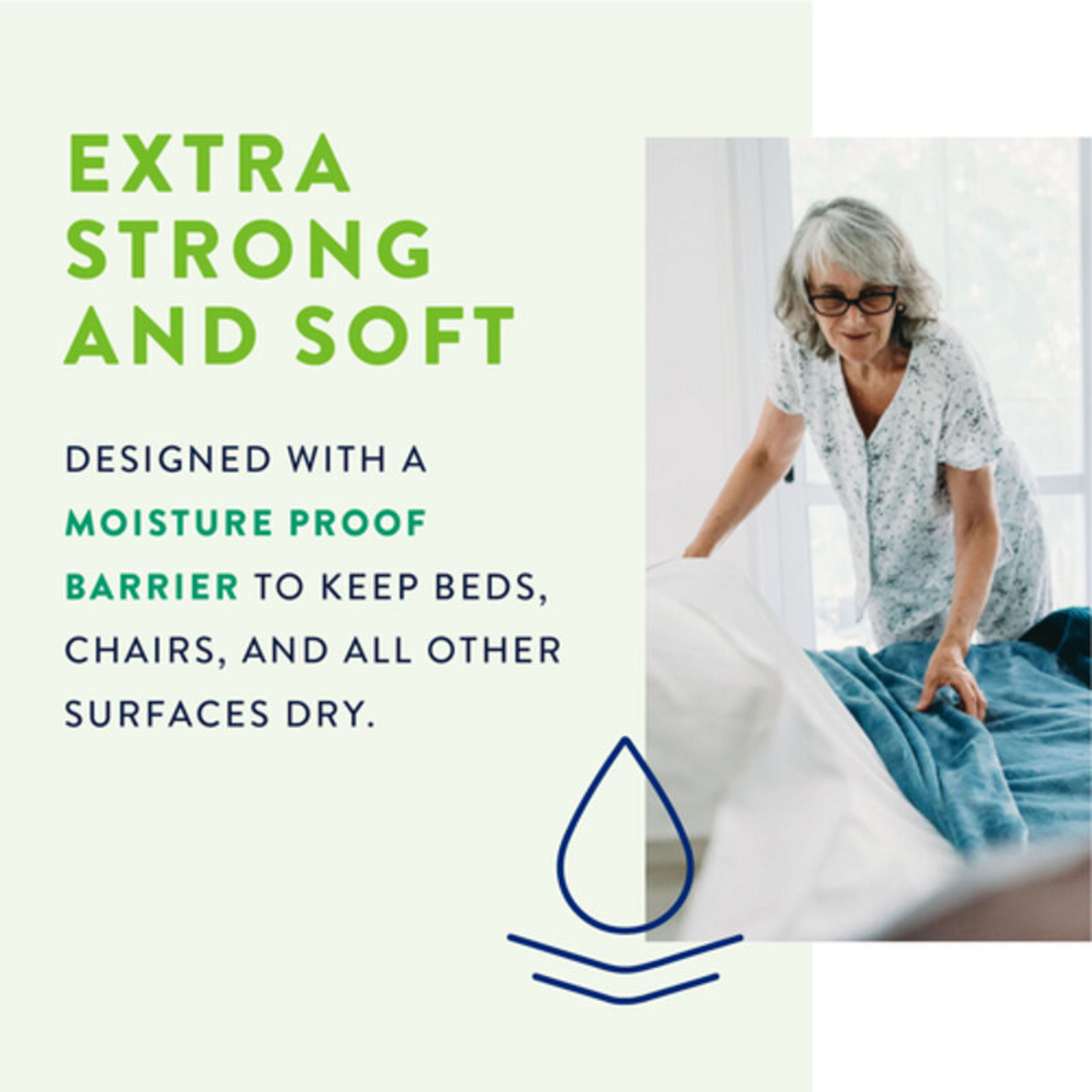 Prevail Total Care Underpads, Super, Extra Strong and Soft