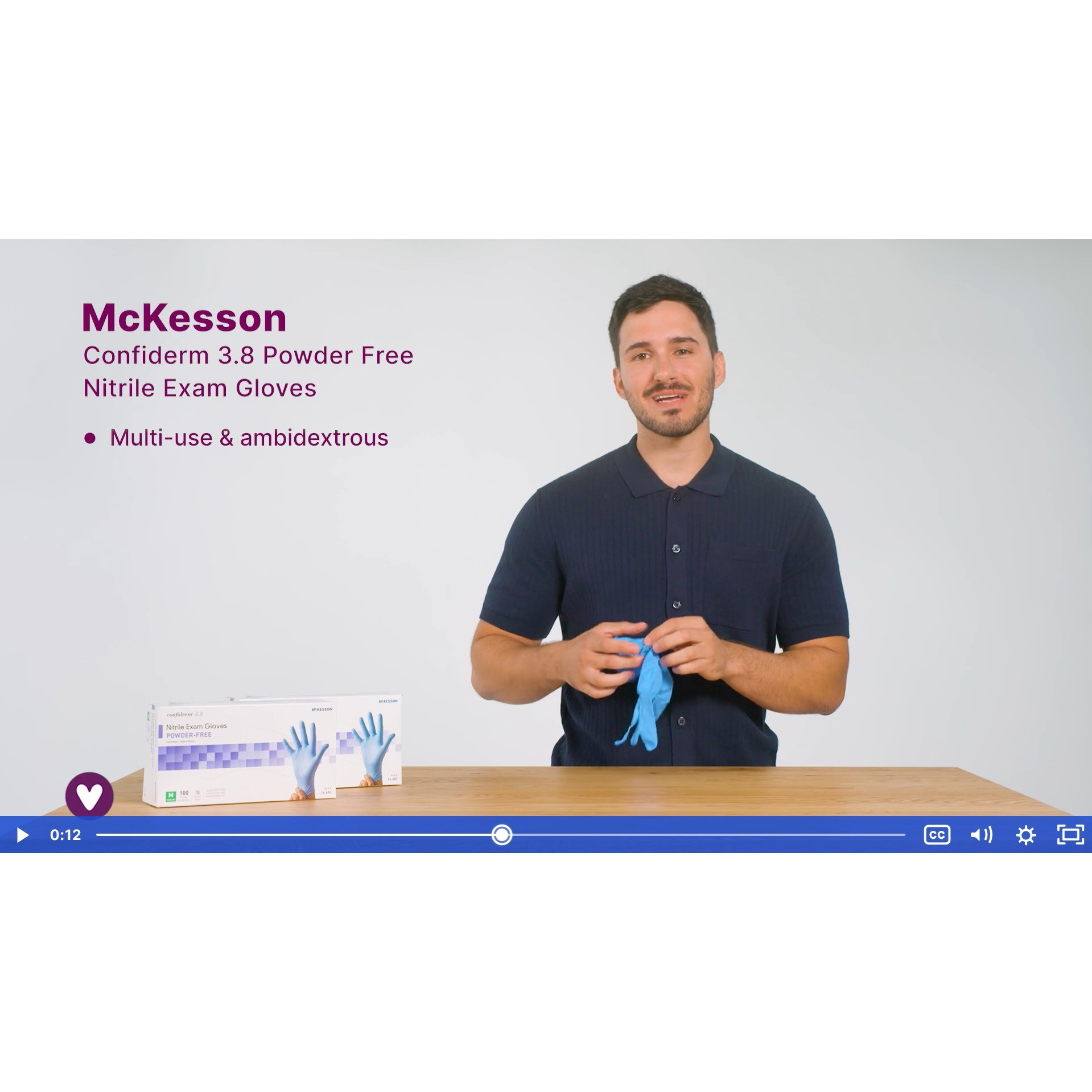 McKesson Confiderm 3.8 Powder-Free Nitrile Gloves
