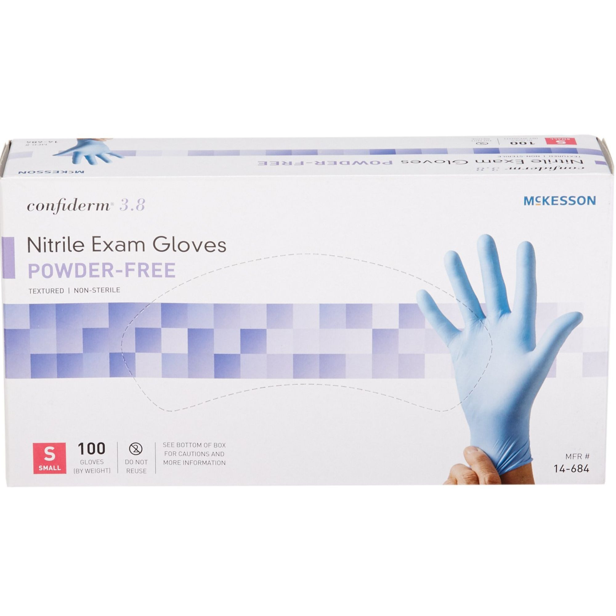 McKesson Confiderm 3.8 Powder-Free Nitrile Exam Gloves