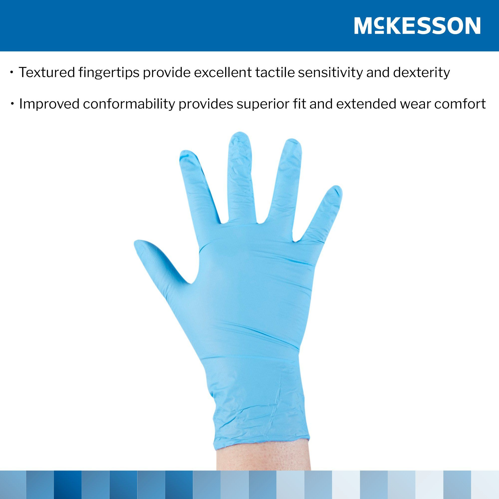 McKesson Confiderm 3.8 Powder-Free Nitrile Exam Gloves