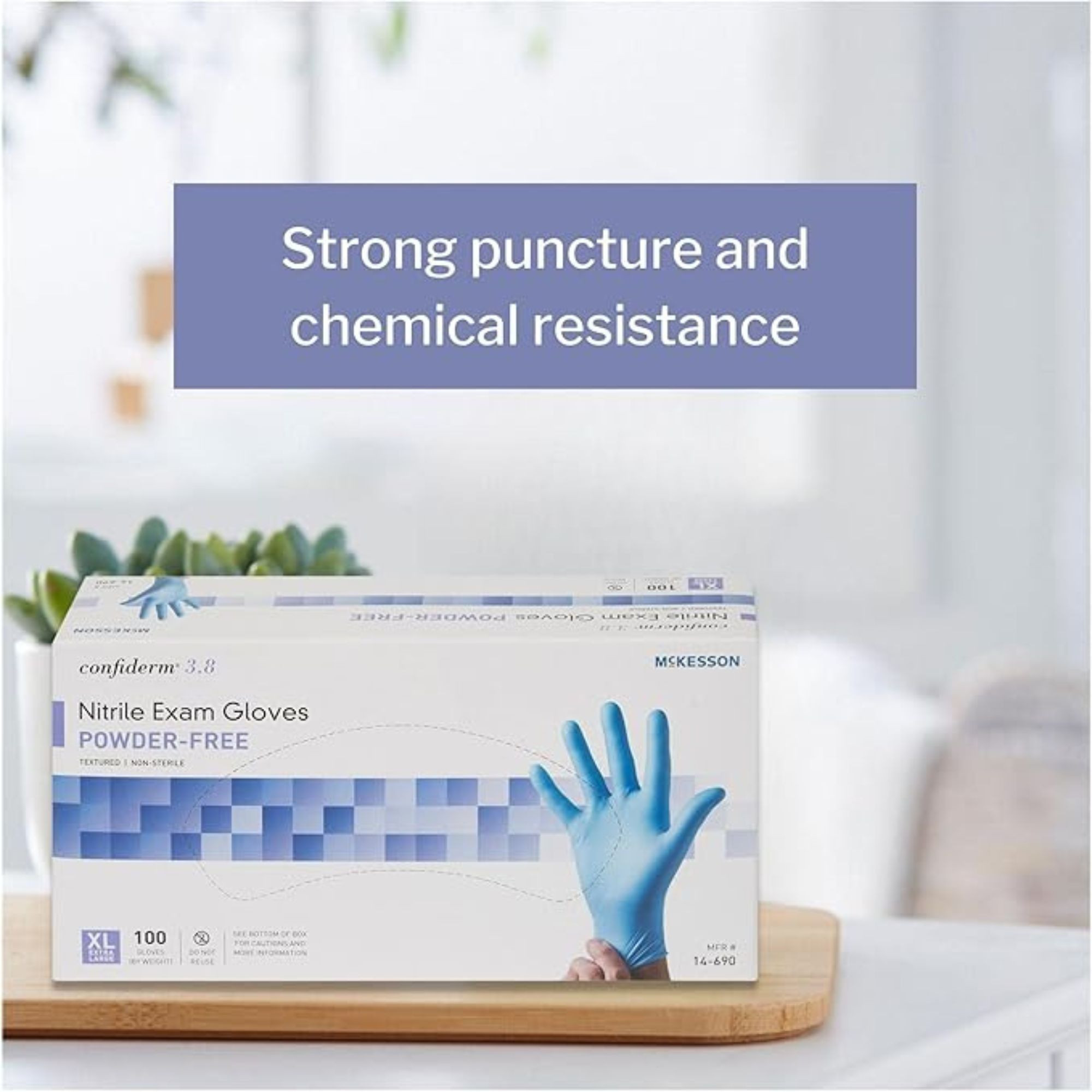 McKesson Confiderm 3.8 Powder-Free Nitrile Exam Gloves