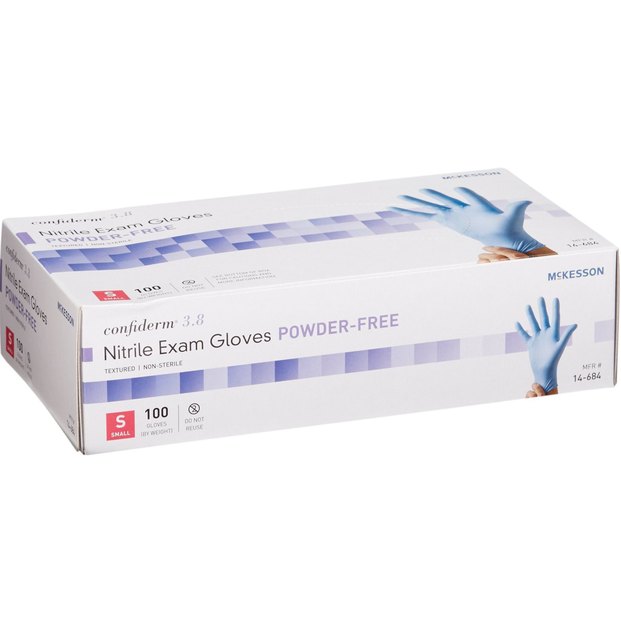 McKesson Confiderm 3.8 Powder-Free Nitrile Exam Gloves