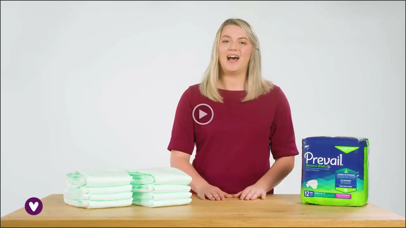 Prevail Bariatric Briefs with Tabs, Ultimate