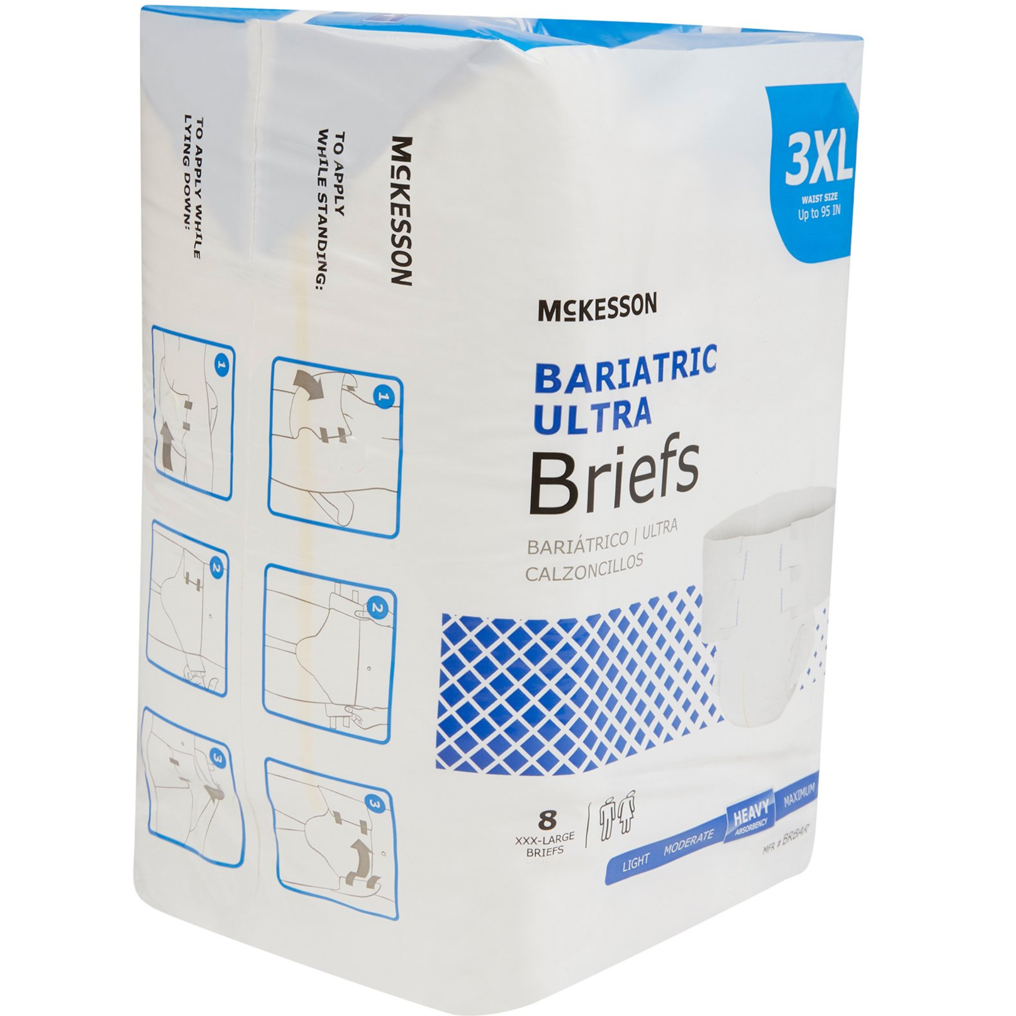 McKesson Bariatric Ultra Adult Diapers with Tabs, Heavy