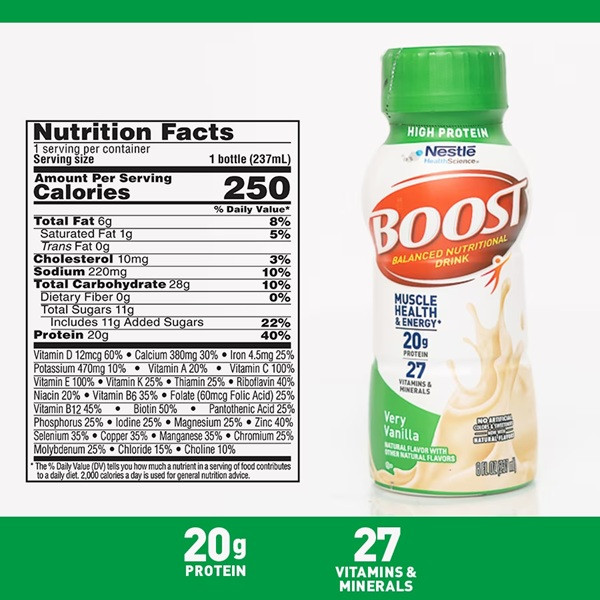 Boost High Protein Oral Supplement, Bottle